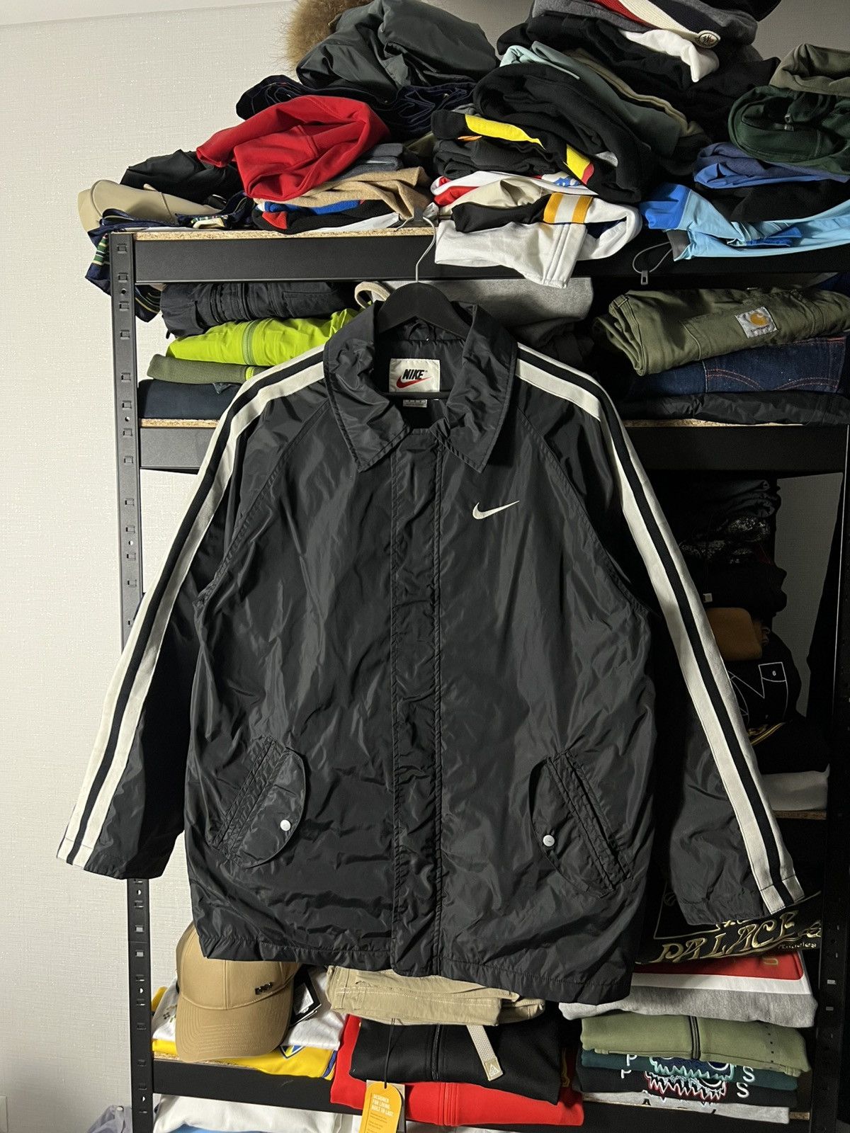 Nike 🔥 Nike Vintage Nylon Track Jacket — Black — Size M Size US M / EU 48-50 / 2 - 1 Thumbnail