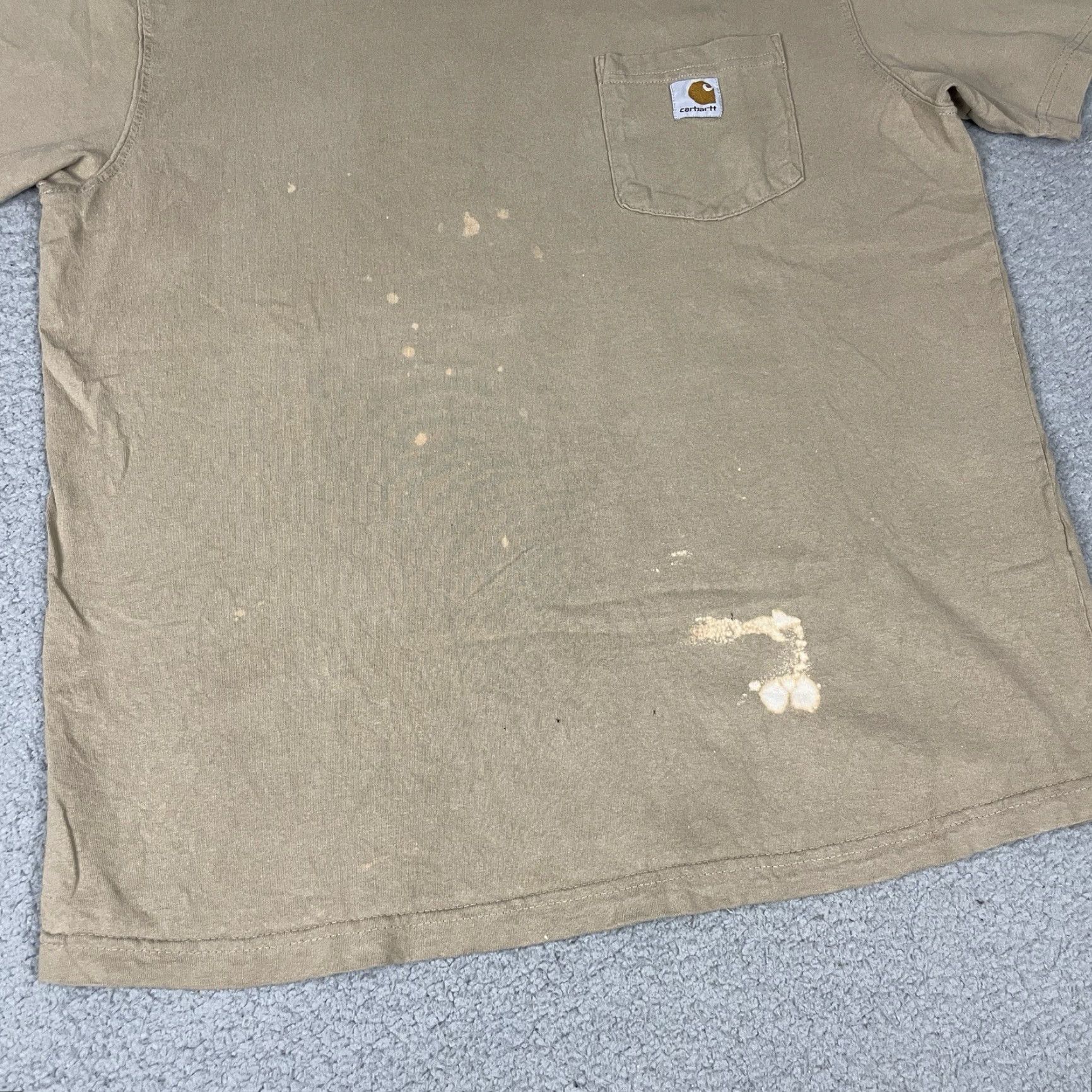 Carhartt VINTAGE Carhartt T Shirt M Brown Crew Neck Short Sleeve Pocket Distressed Grunge 90s Mens Size US M / EU 48-50 / 2 - 4 Thumbnail