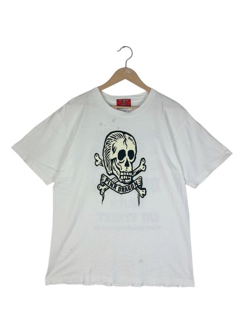 Japanese Brand Vintage Cream Soda X Pink Dragon Rocakbilly Garage T Shirt Size US L / EU 52-54 / 3 - 1 Thumbnail