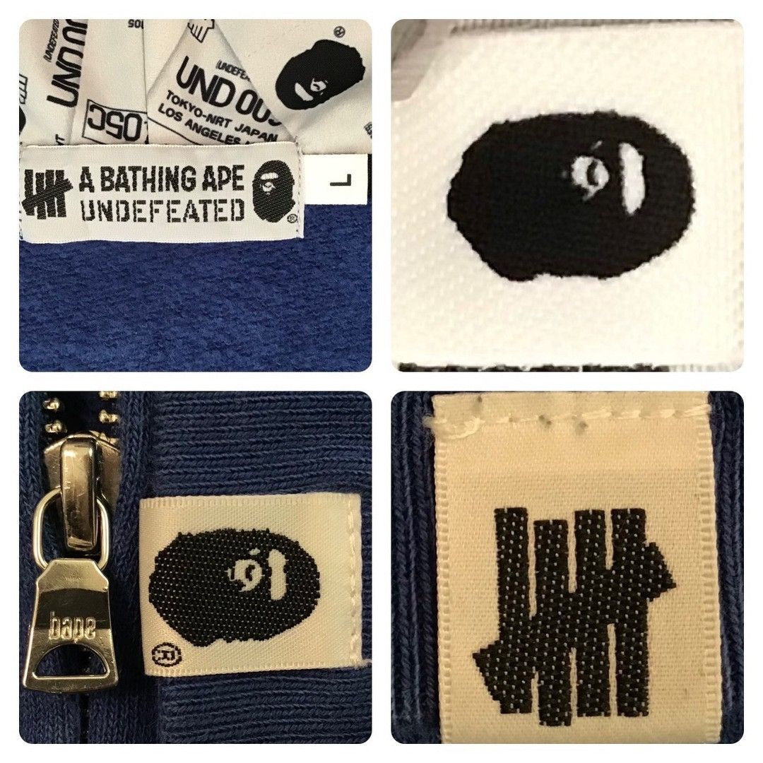 Bape × Undefeated BAPE × Undefeated zip hoodie blue camo a bathing ape Size US L / EU 52-54 / 3 - 8 Thumbnail