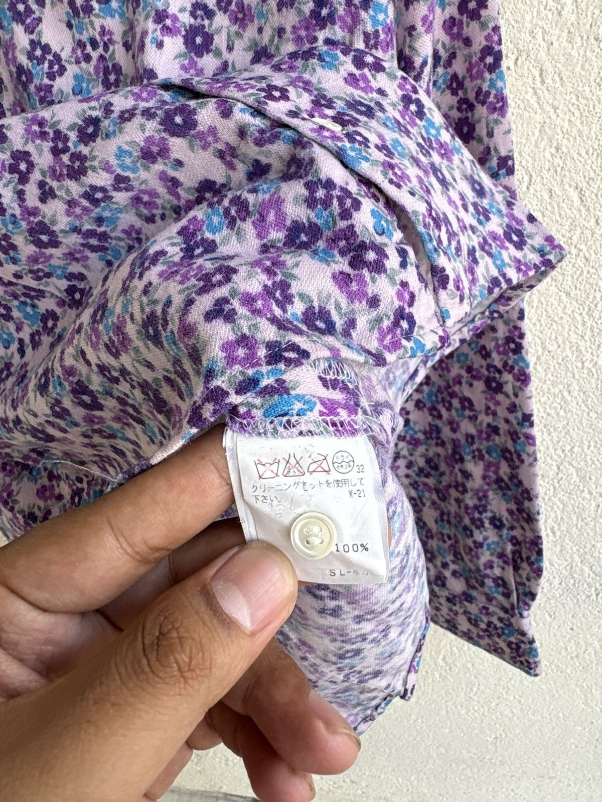 Issey Miyake Vintage 90s Issey miyake flower shirt Size M / US 6-8 / IT 42-44 - 4 Thumbnail
