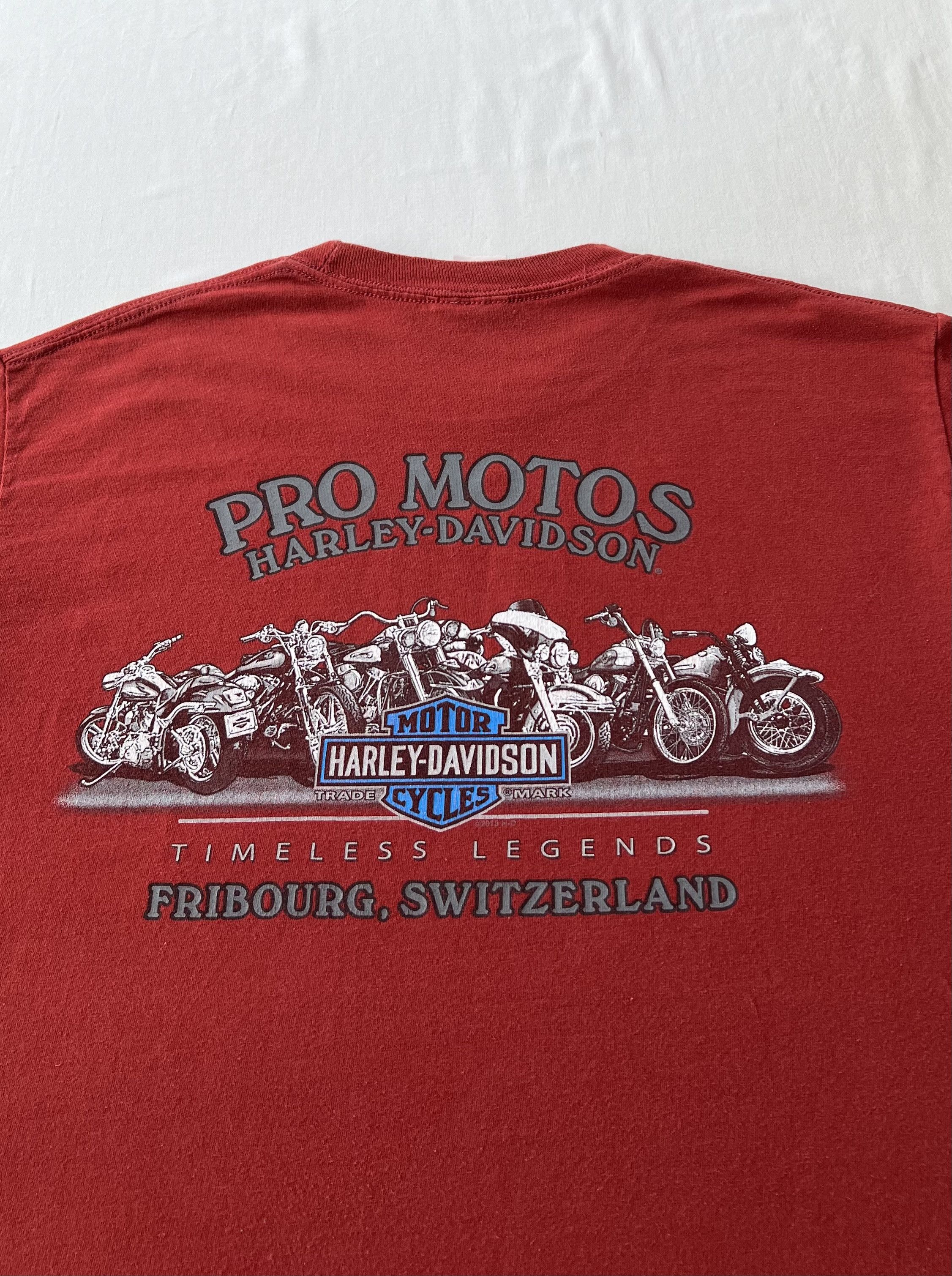 Harley Davidson Vintage 2013 Harley Davidson Sexy Girl Switzerland T-shirt Size US M / EU 48-50 / 2 - 11 Thumbnail