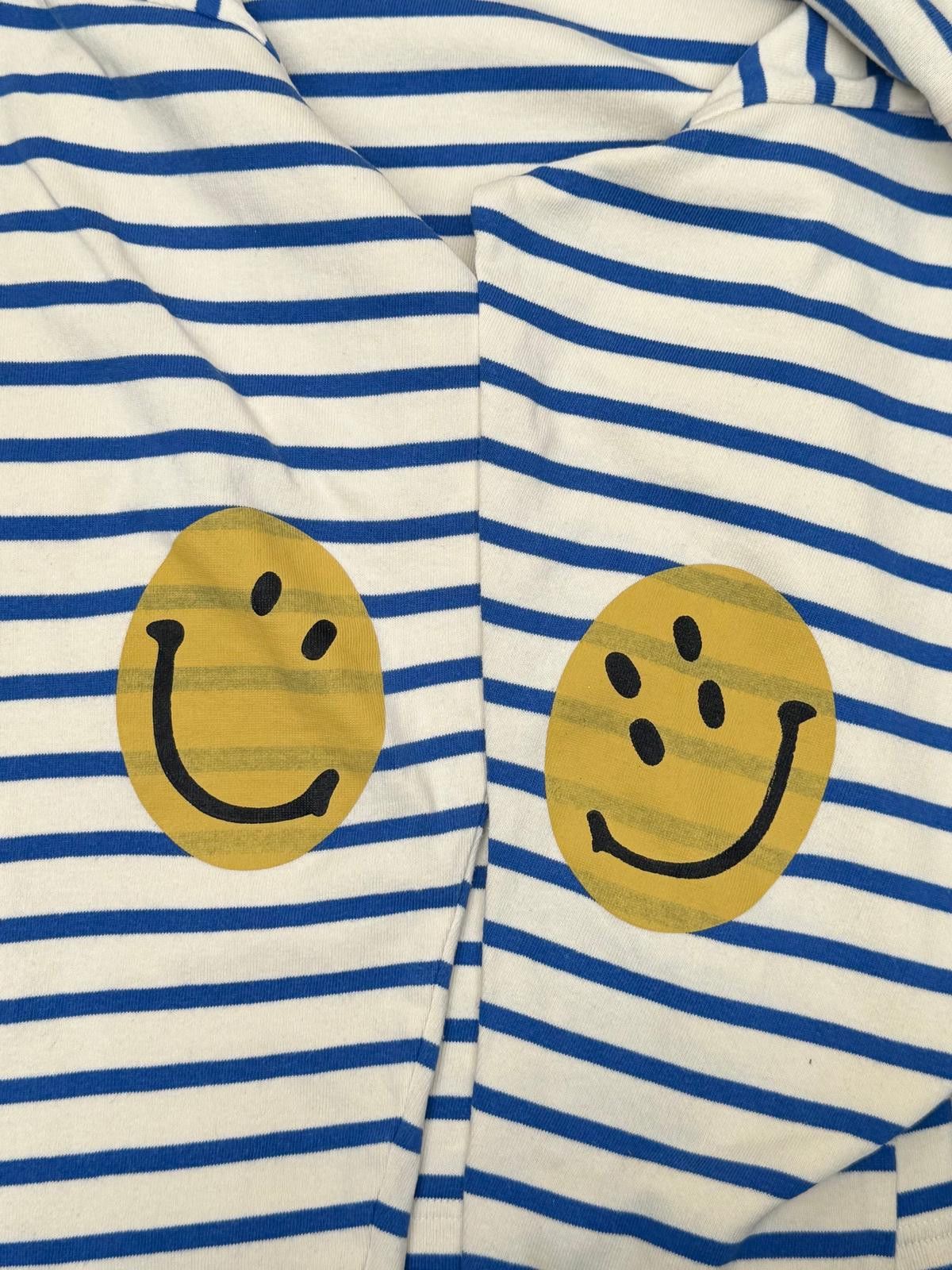 Kapital Kapital Stripe Smile Graphic Long Sleeve Tee Size ONE SIZE - 6 Thumbnail