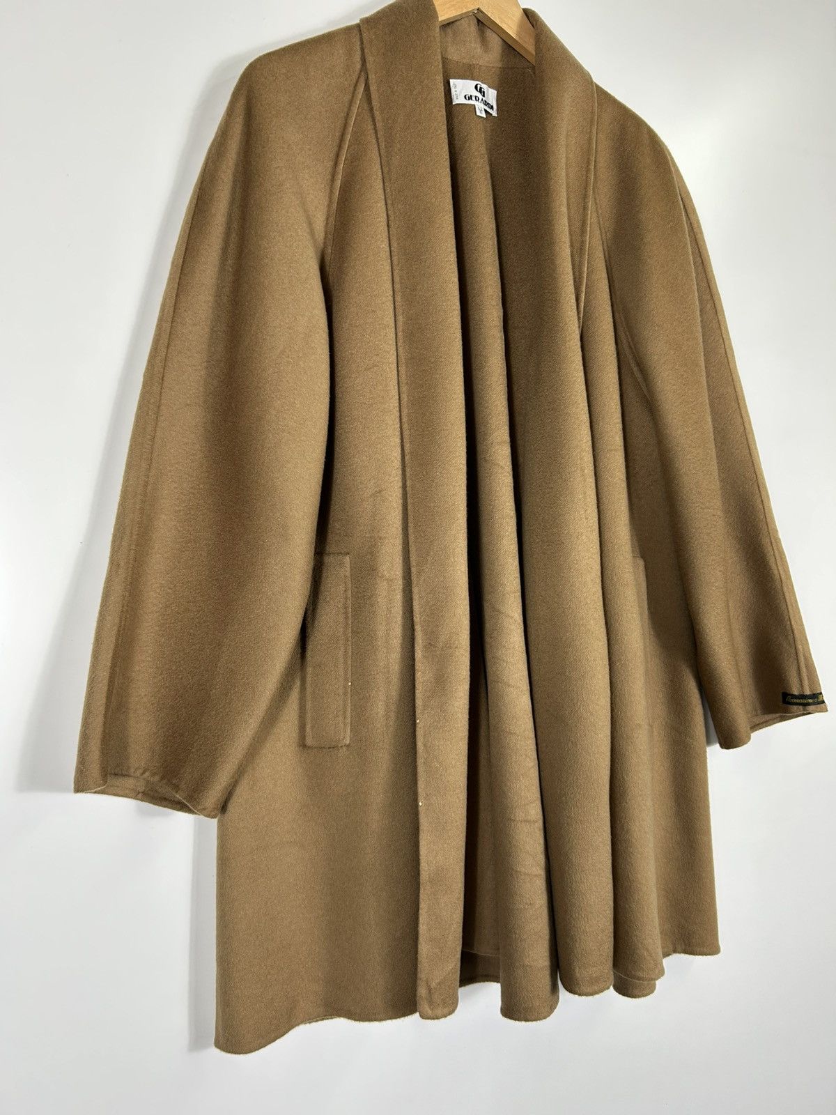 Designer ⚡️Vintage Gerardi Italy Cashmere Buttonless Jacket Size M / US 6-8 / IT 42-44 - 2 Thumbnail