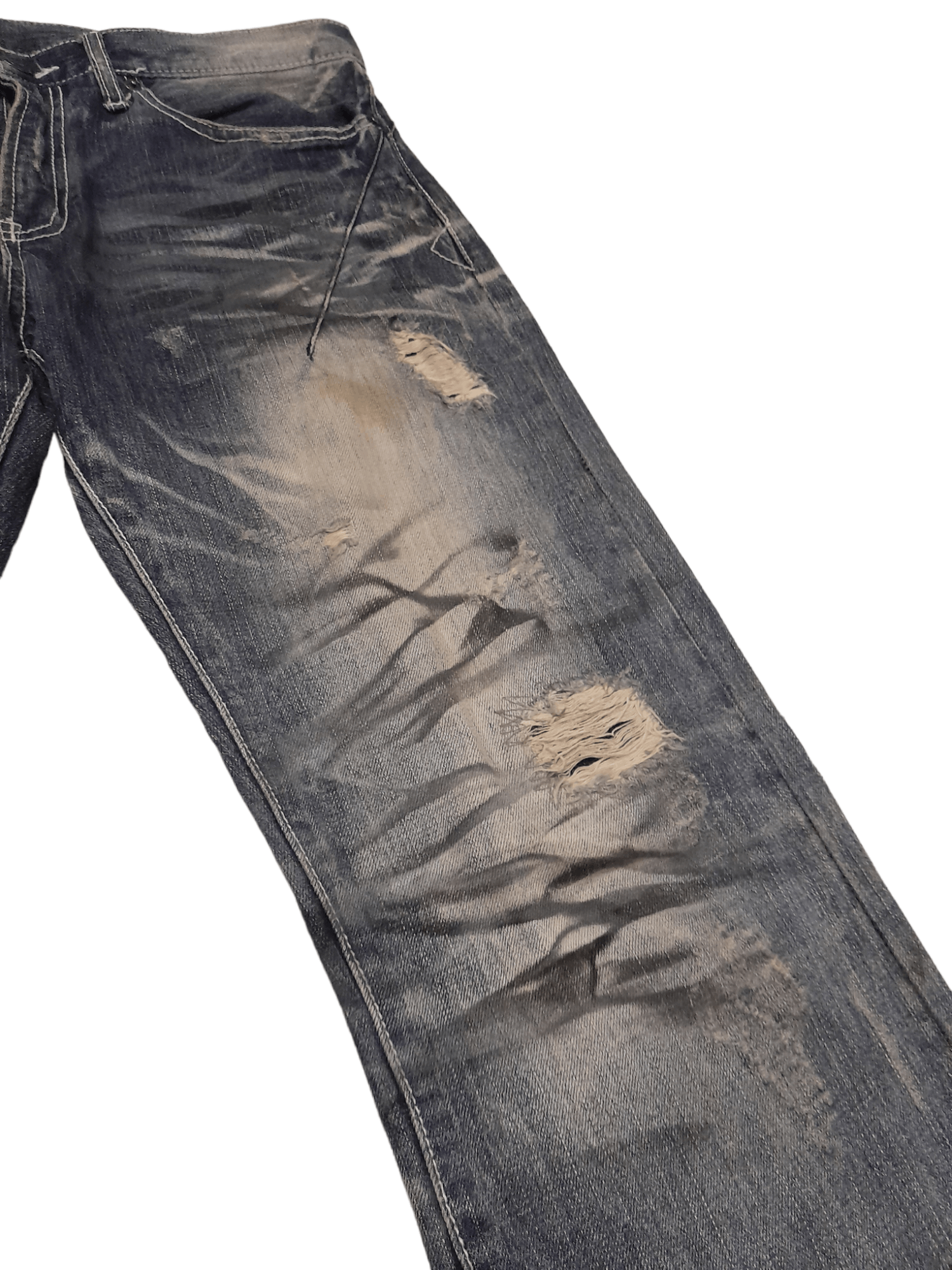 semanticdesign Semantic Design Special Ed. Distressed Japan (F274) W33 Size US 33 - 3 Thumbnail
