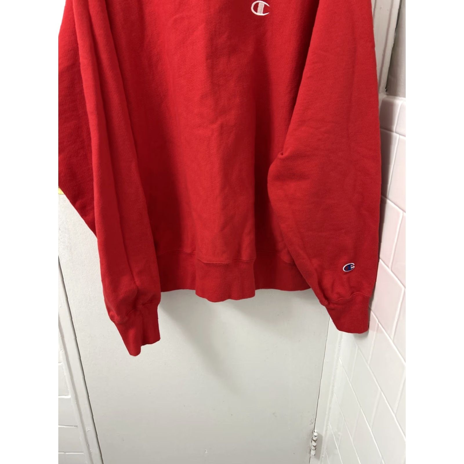 Champion Champion Reverse Weave Sweatshirt Mens Large Red Pullover Crewneck Reversible Sweatshirt Sweater Textured Size US L / EU 52-54 / 3 - 3 Thumbnail