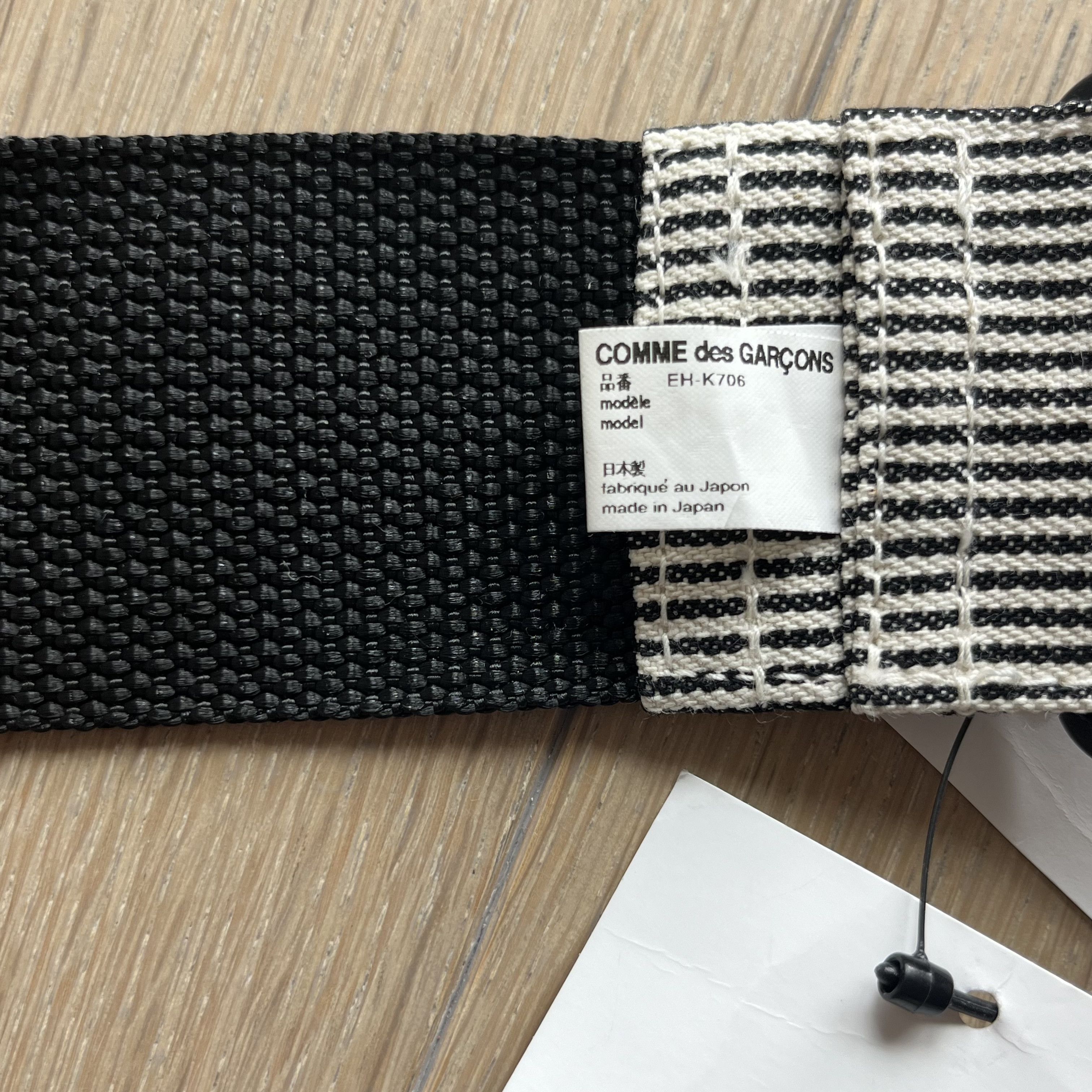 Comme des Garcons × Fumito Ganryu × Ganryu Black Canvas Strap Belt Size ONE SIZE - 2 Thumbnail