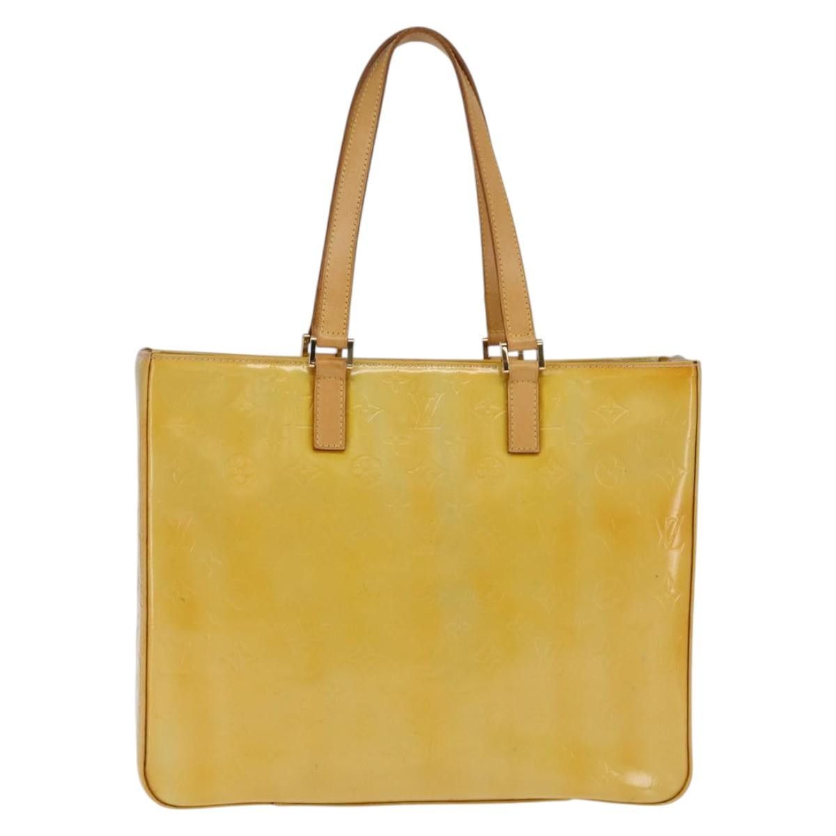Louis Vuitton LOUIS VUITTON Monogram Vernis Columbus Tote Bag Gris M91028 Size ONE SIZE - 2 Thumbnail
