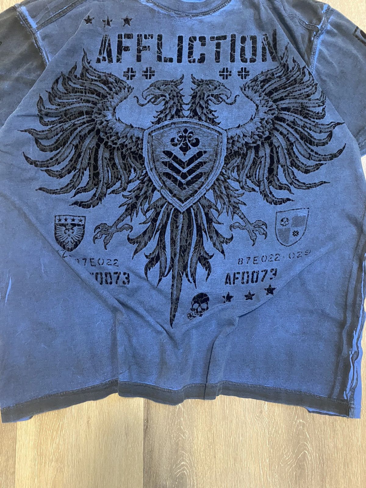 Affliction × Vintage Crazy grunge Vintage Affliction shirt Size US XL / EU 56 / 4 - 5 Thumbnail
