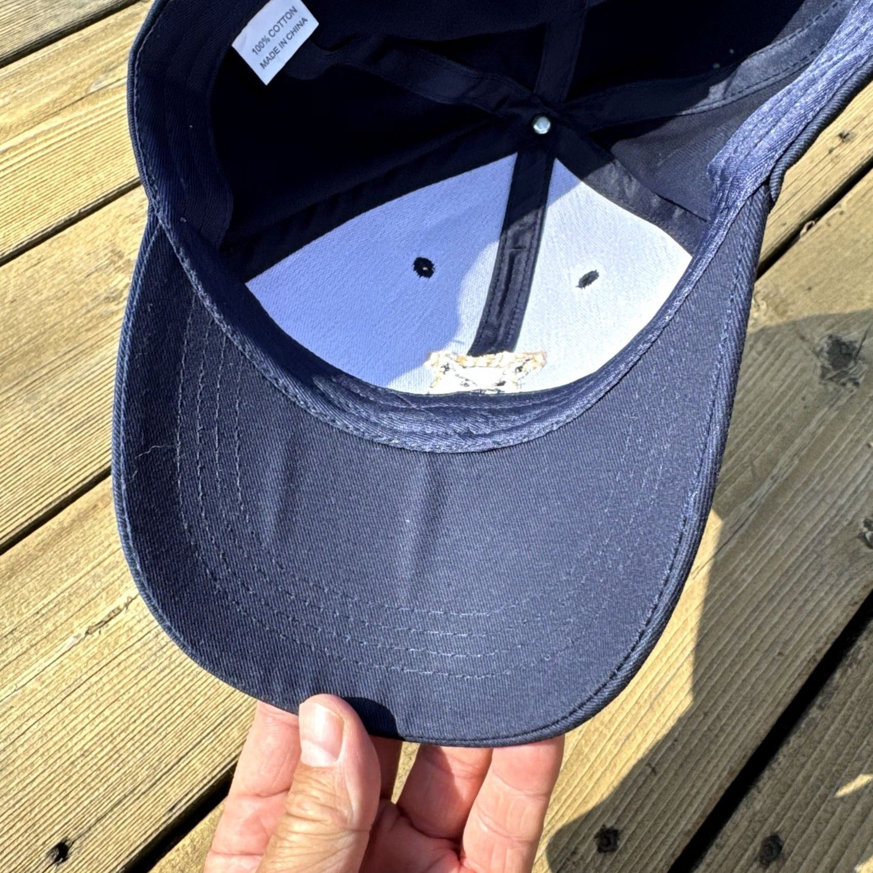 Vintage Black Cat Fireworks Blue Embroidered Adjustable Snapback Hat Mens Size ONE SIZE - 4 Thumbnail