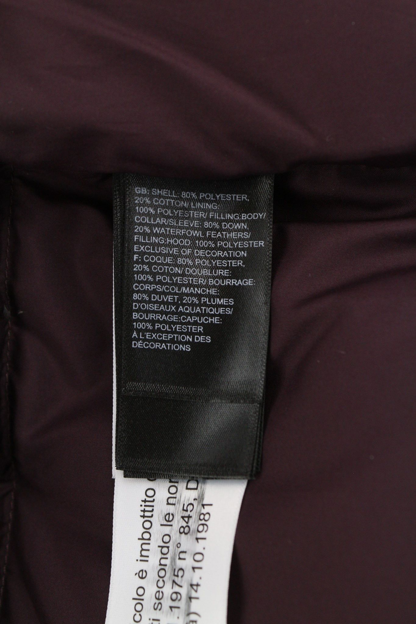 The North Face CANYON L 550 Down Insulated Quilted Burgundy Jacket 82306 Size L / US 10 / IT 46 - 8 Thumbnail