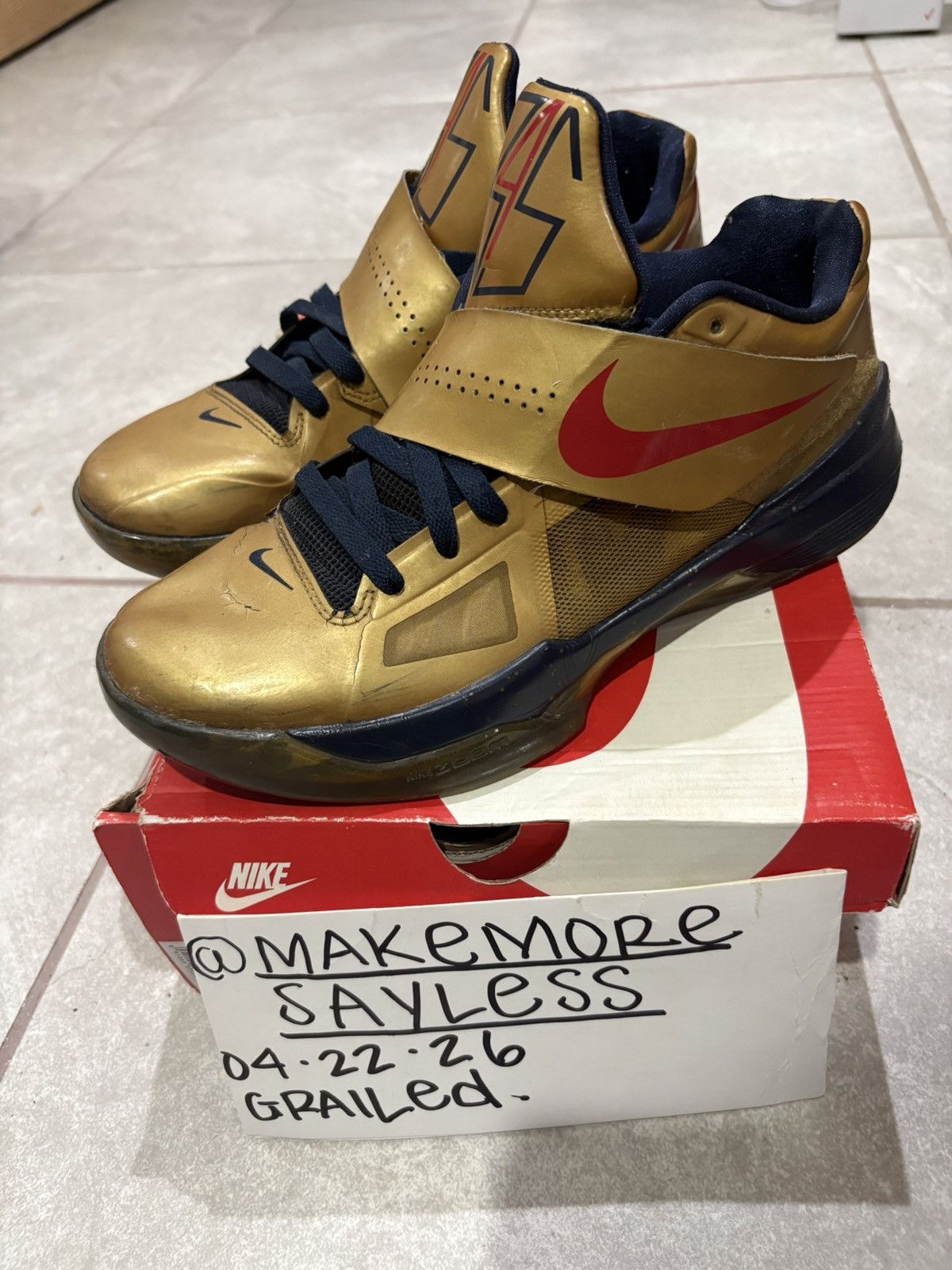 Nike GOLD MEDAL - KD 4 Size US 10 / EU 43 - 4 Thumbnail
