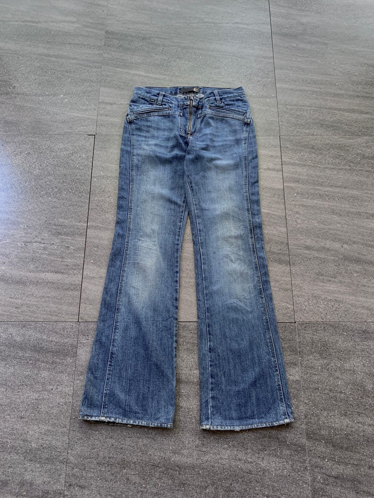 Roberto Cavalli FREE TAX! Just Cavalli Flared Denim Jeans Size US 28 / EU 44 - 2 Thumbnail