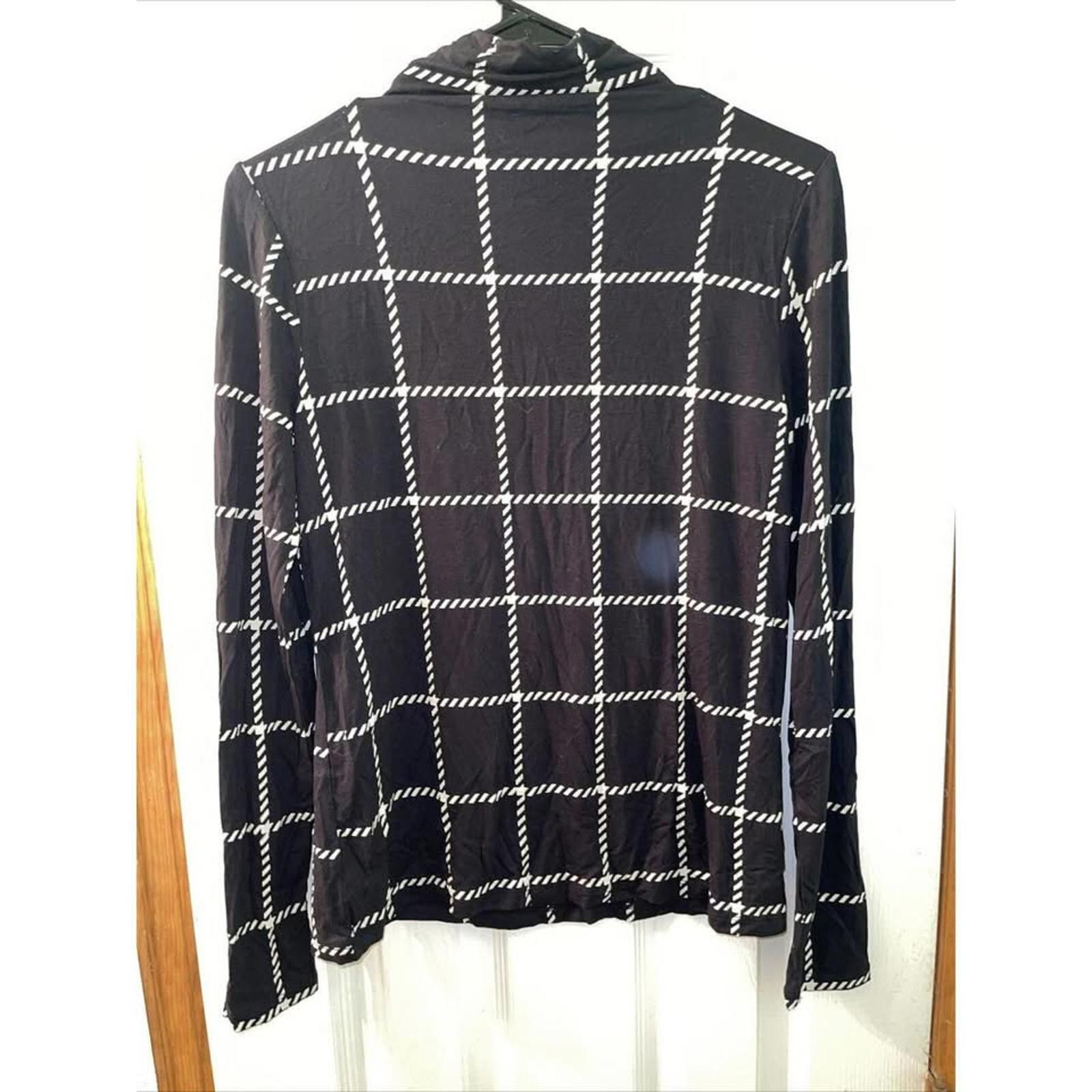 Other Ann Taylor Women's Black and White Hooded Top Size S / US 4 / IT 40 - 7 Thumbnail