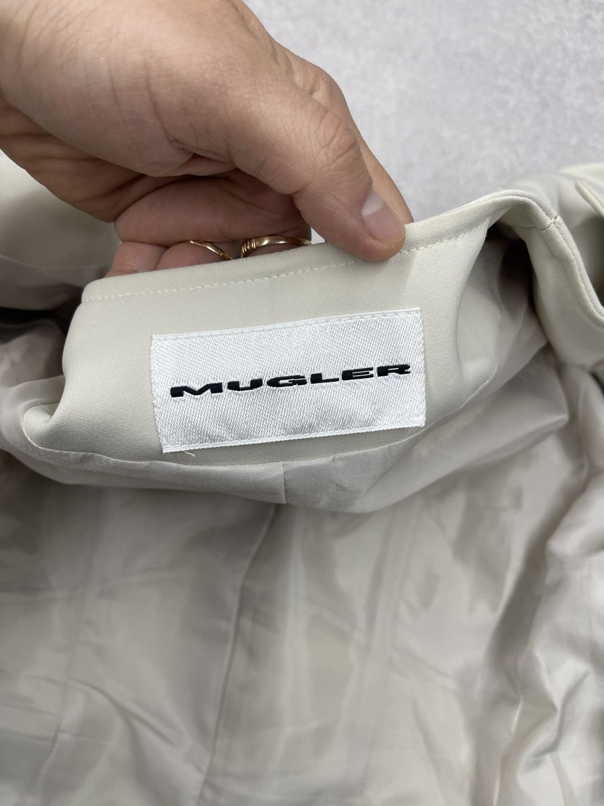 Mugler Vintage Thierry Mugler Blazer Beige Python Leather Archival Size M / US 6-8 / IT 42-44 - 14 Thumbnail