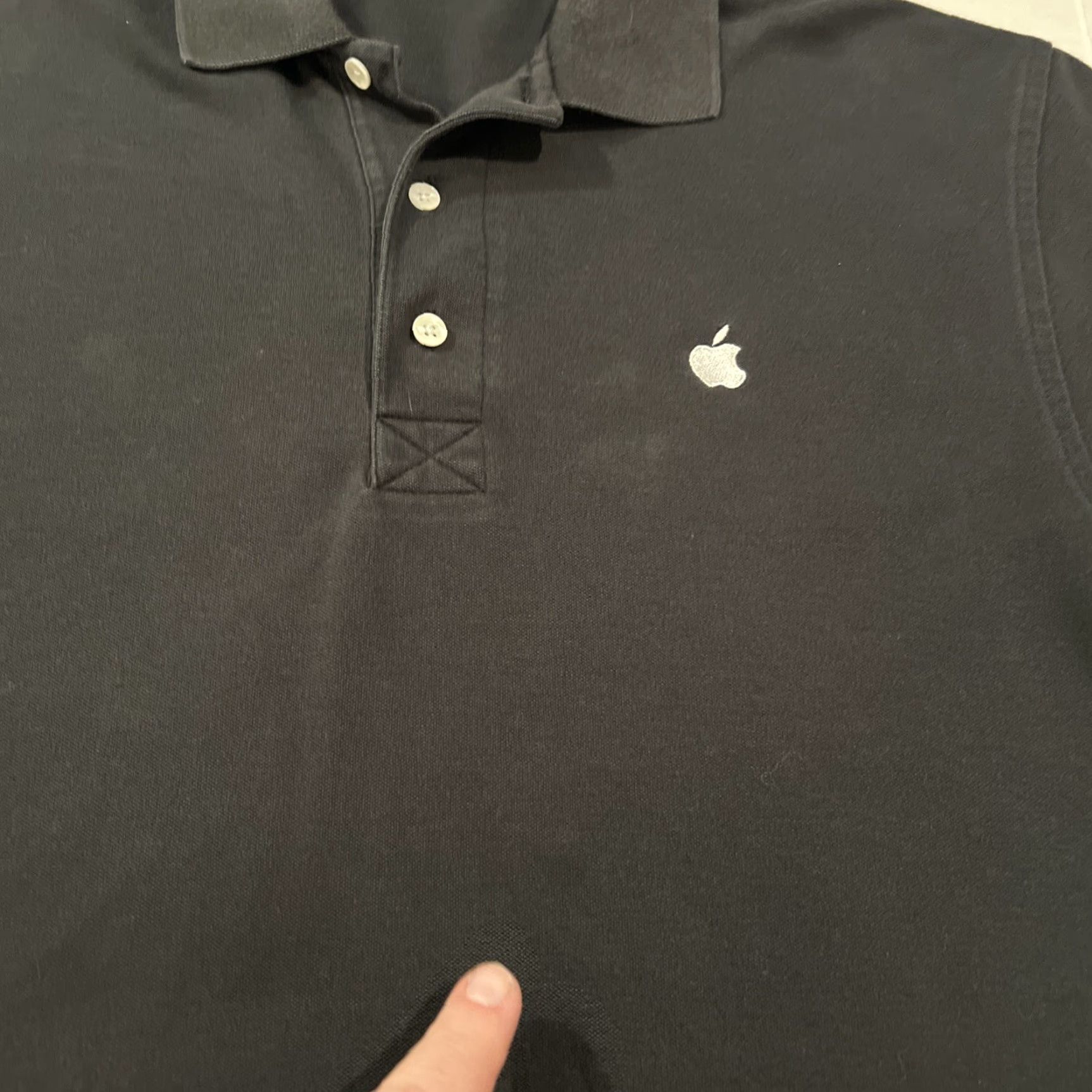 Apple VINTAGE Apple Store Employee Polo Shirt Black Mac Embroidered Logo Medium Mens Shirt XS? Size US M / EU 48-50 / 2 - 3 Thumbnail