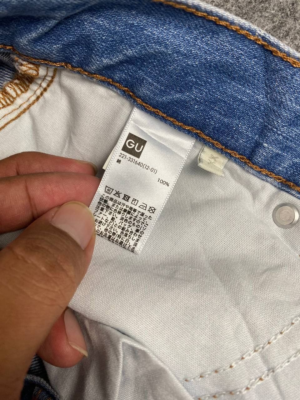 GU G.U japanese brand distressed denim nice design Size US 34 / EU 50 - 10 Thumbnail