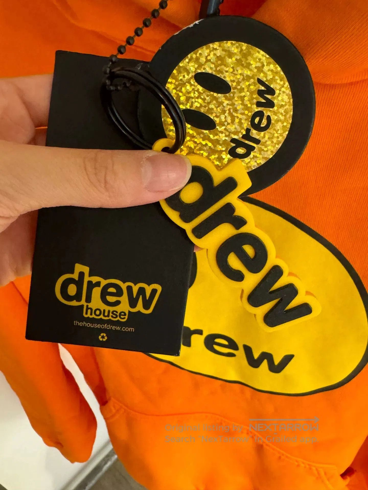 Drew House drew house orange smiley face hooded sweatshirt. Size US S / EU 44-46 / 1 - 4 Thumbnail