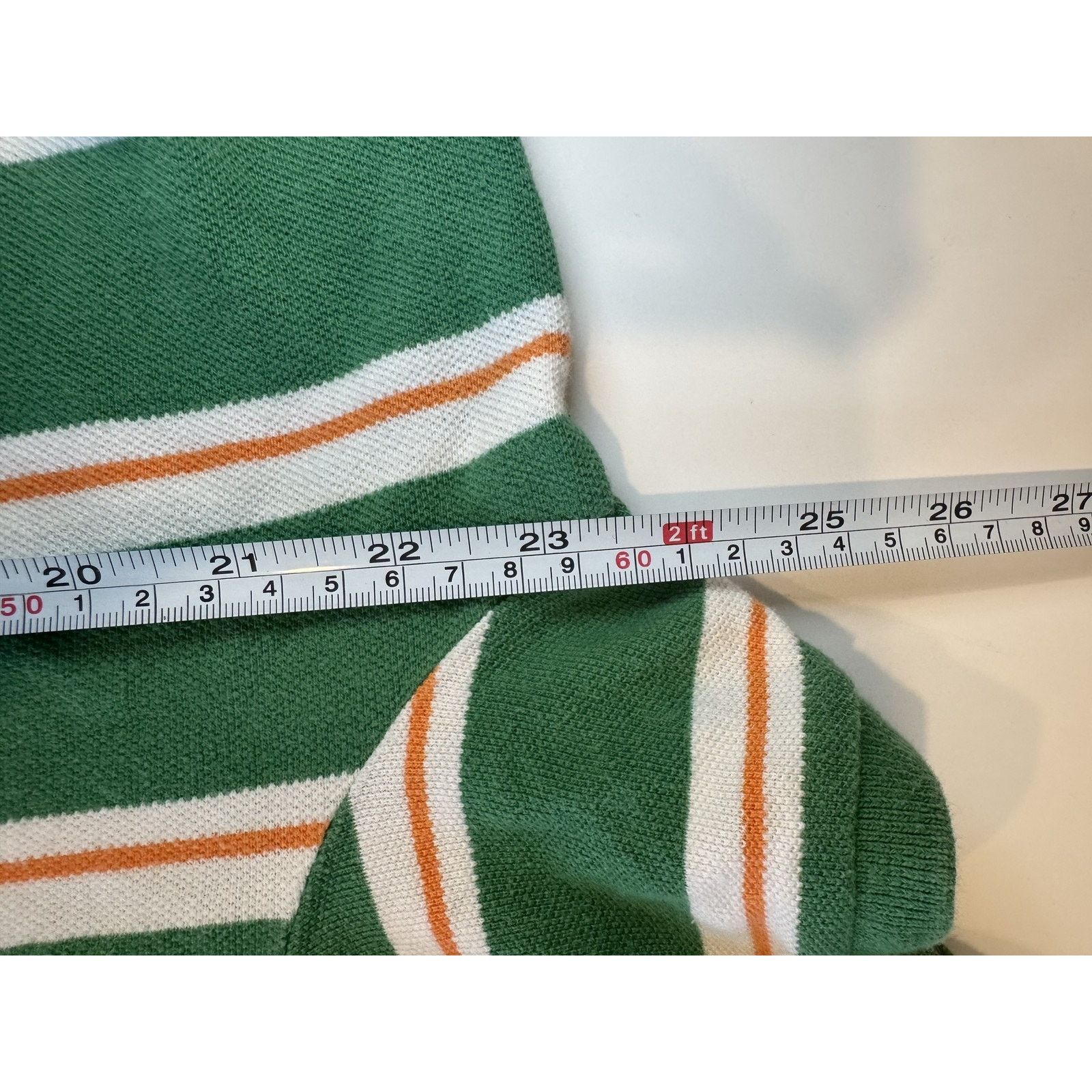 American Eagle Outfitters American Eagle Shirt Green Whit Striped Polo Classic Fit Size US XL / EU 56 / 4 - 5 Thumbnail