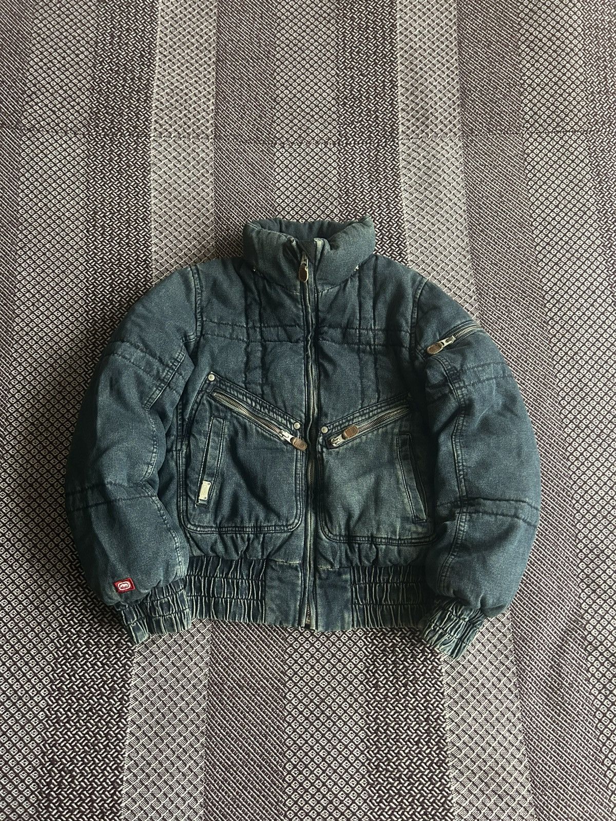 Ecko Unltd. Vintage Ecko Red Miss Sixty Style Cropped Down Jacket Size S Size S / US 4 / IT 40 - 1 Thumbnail