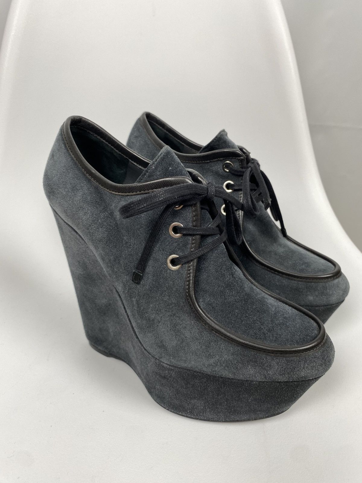 Stuart Weitzman Stuart Weitzman Suede Wedge Booties size 38 Size US 8 / IT 38 - 1 Thumbnail