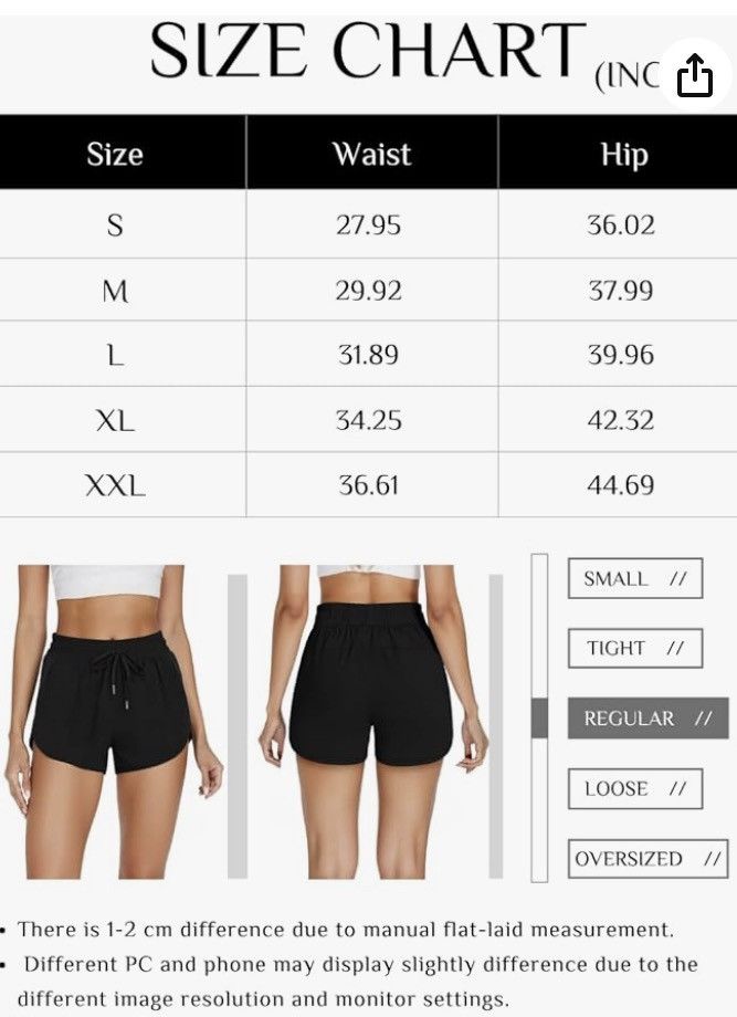 Other Women's Athletic M Running Shorts High Waisted Quick-Dry Size 27" / US 4 / IT 40 - 2 Thumbnail