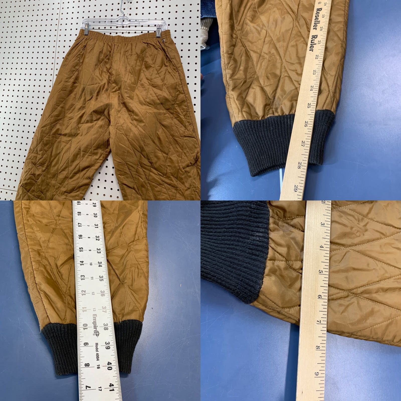 Vintage VINTAGE Quilted Insulated Hunting Pants Mens Medium Brown Outdoor Hunt 34X28 Size US 33 - 8 Thumbnail