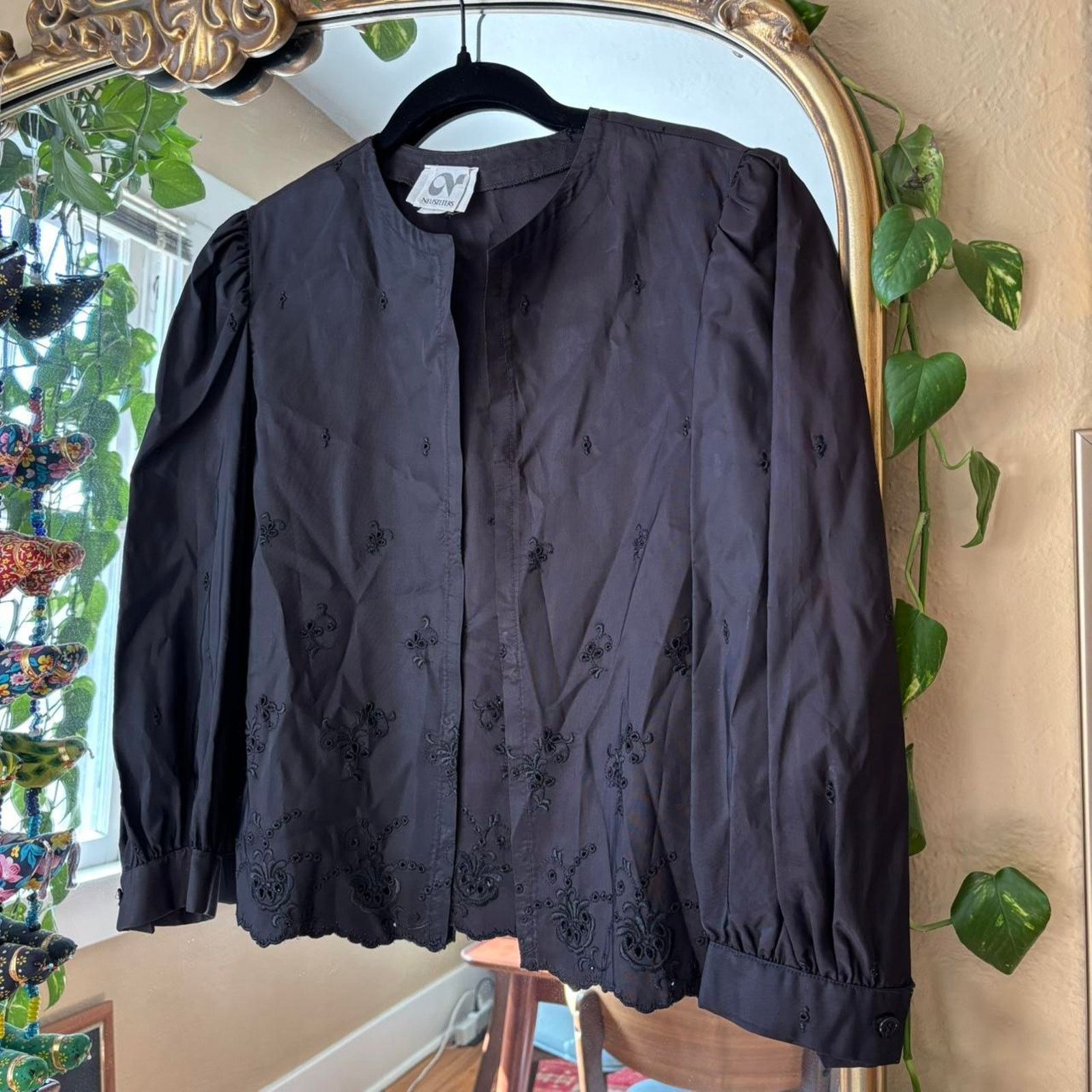 Vintage Vintage Neusteters 1980s Victorian Goth Open Jacket 8 Size M / US 6-8 / IT 42-44 - 4 Thumbnail