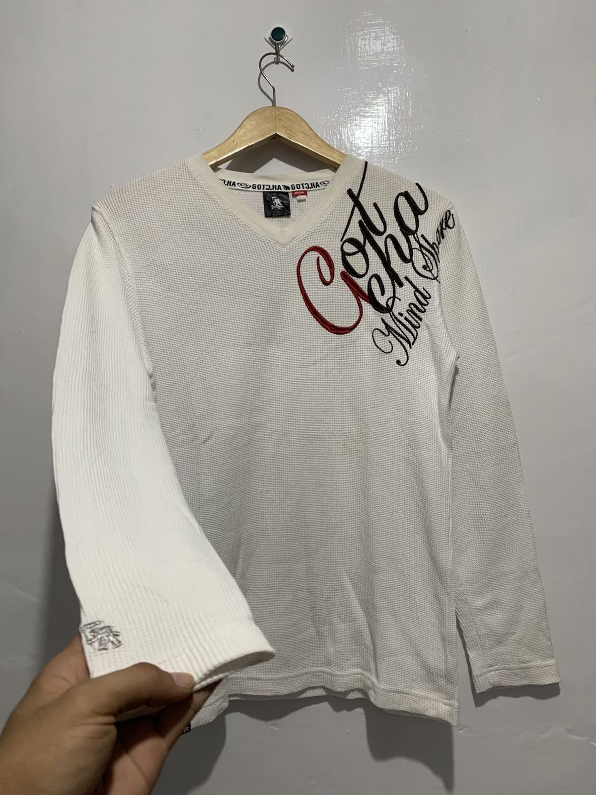 Vintage Gotcha Mind Share Surfware Gothic Poem Long Sleeve Size US M / EU 48-50 / 2 - 4 Thumbnail