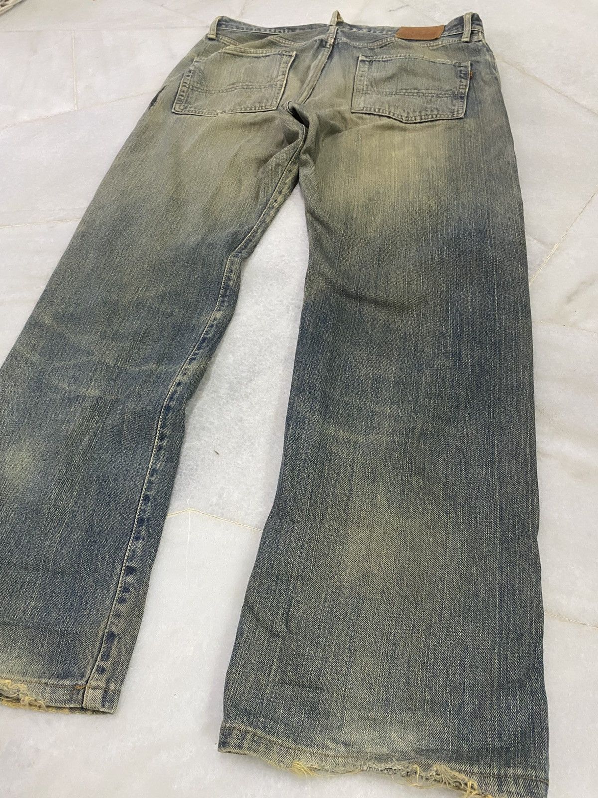 Edwin Size 35x32 Vintage Edwin Selvedge Distressed Denim Jeans Size US 35 - 16 Thumbnail