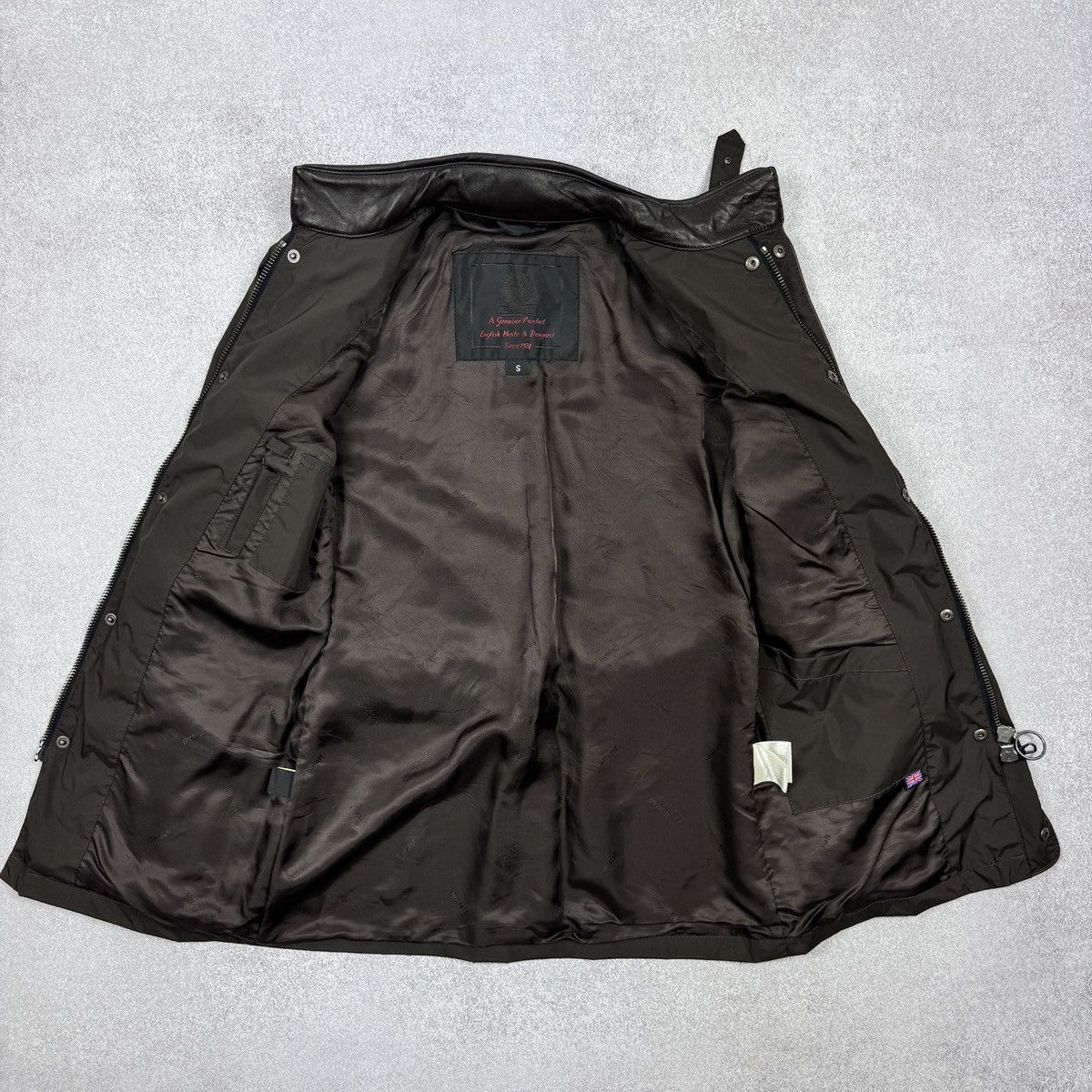 Belstaff Men`s Belstaff Nylon Gold Label Brown Jacket Size S-M Size US S / EU 44-46 / 1 - 4 Thumbnail