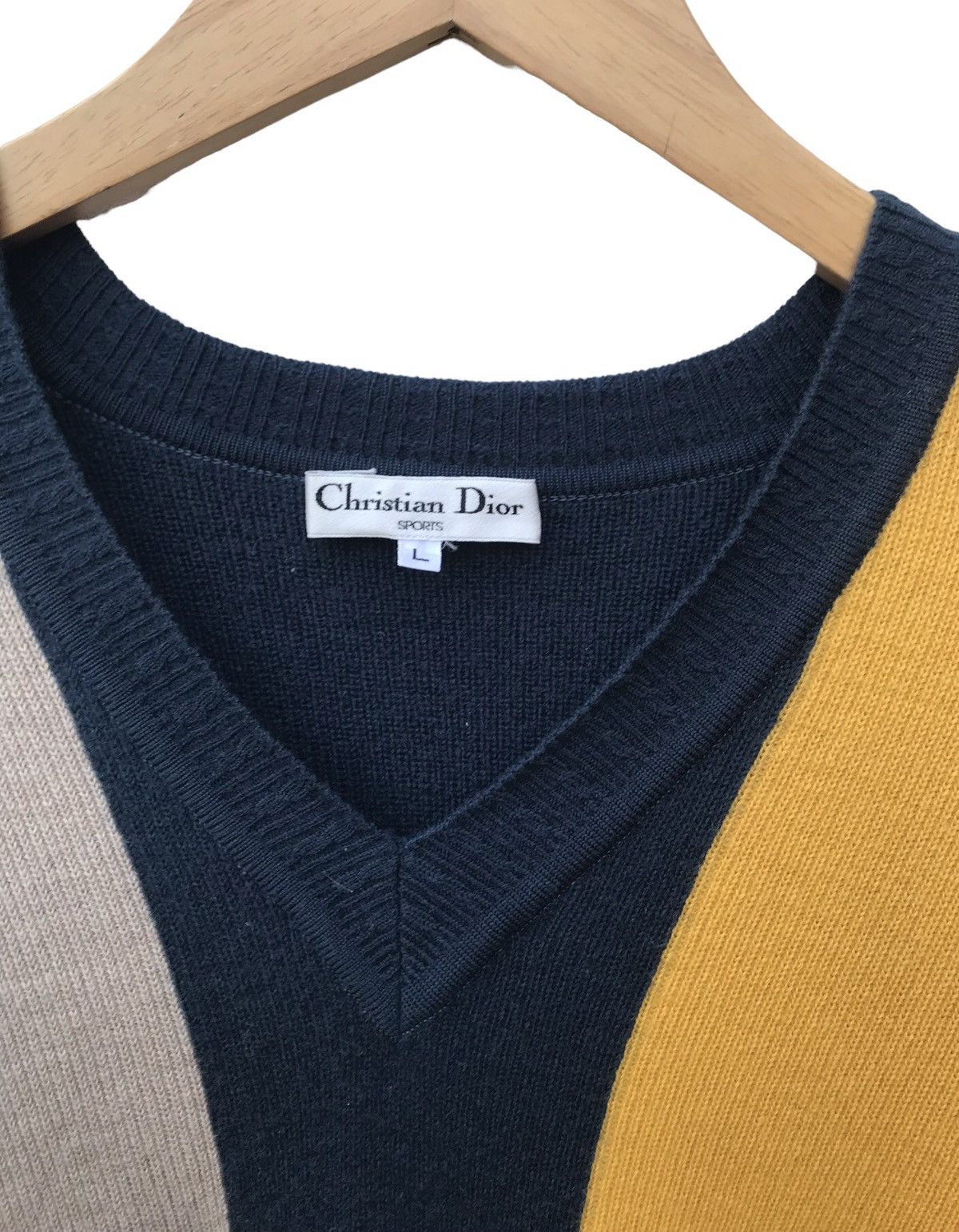 Christian Dior Monsieur Vintage Christian Dior Sports Multicolour Wool Pullover Size US M / EU 48-50 / 2 - 2 Thumbnail