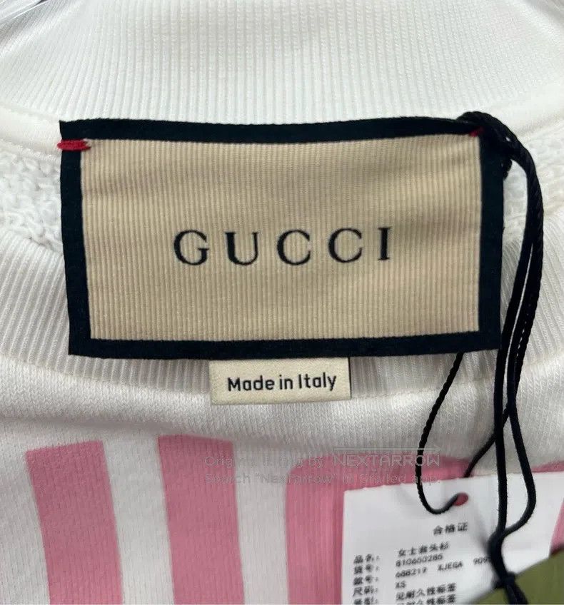 Gucci Gucci White double-sided printed logo large letter sweatsh Size US XS / EU 42 / 0 - 4 Thumbnail