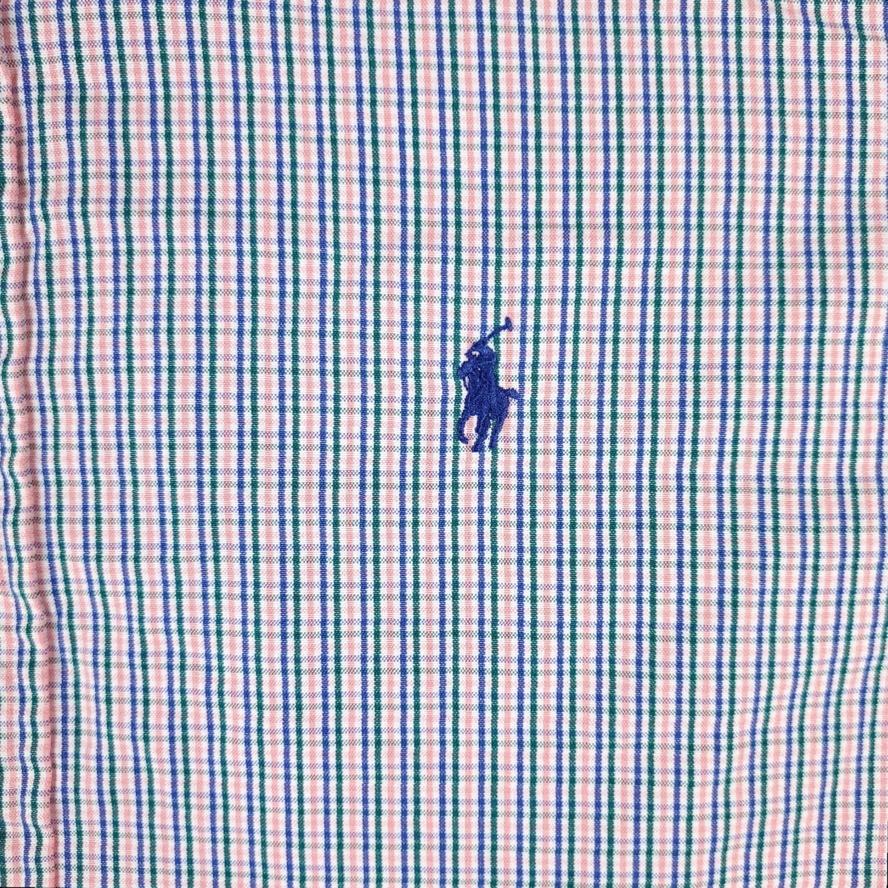 Ralph Lauren Ralph Lauren Dress Shirt Men 16 Blue Green Plaid Long Sleeve Button-Down Regular Fit Size 42R - 2 Thumbnail