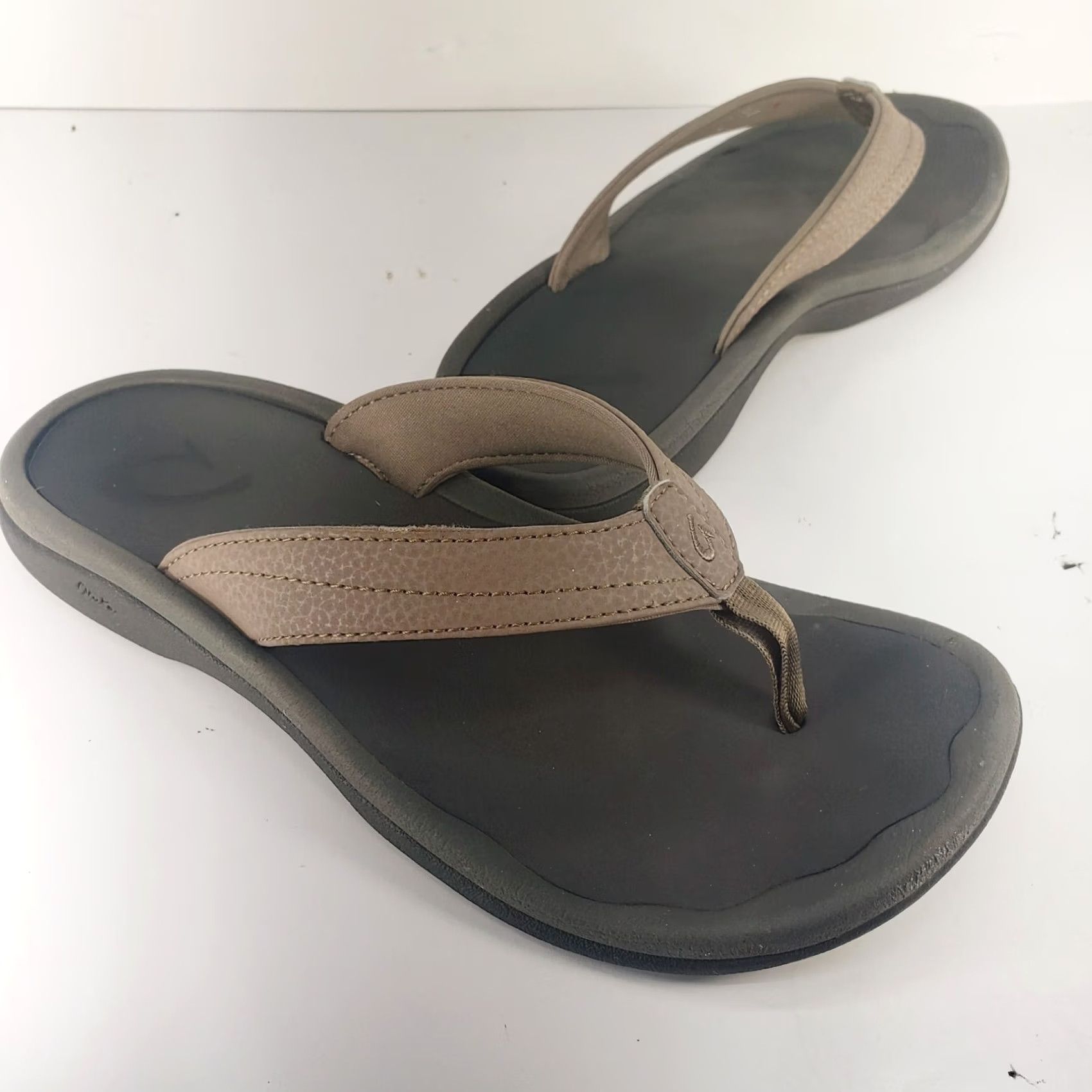 Olukai OLUKAI Ohana Women's Sandal Slip On Taupe 7 US 37 EU Cushy Comfort Footbed Size US 7 / IT 37 - 3 Thumbnail
