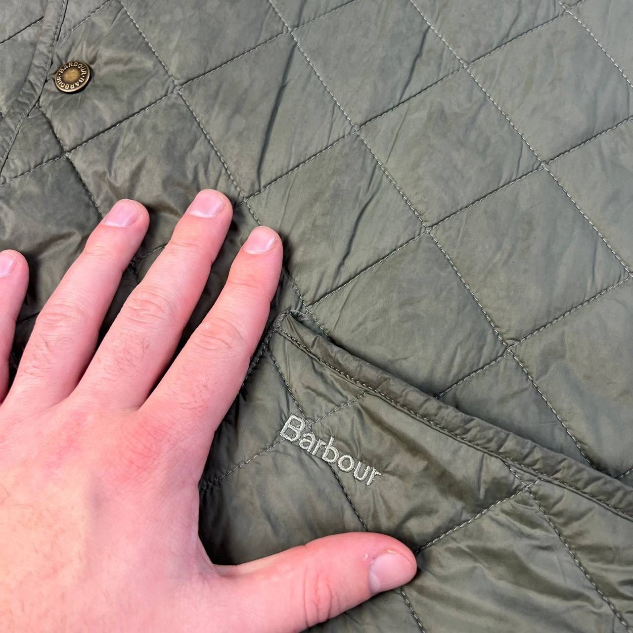 Barbour Barbour Mini Logo Vintage Y2K Quilted Button Up Vest Size US XXL / EU 58 / 5 - 4 Thumbnail