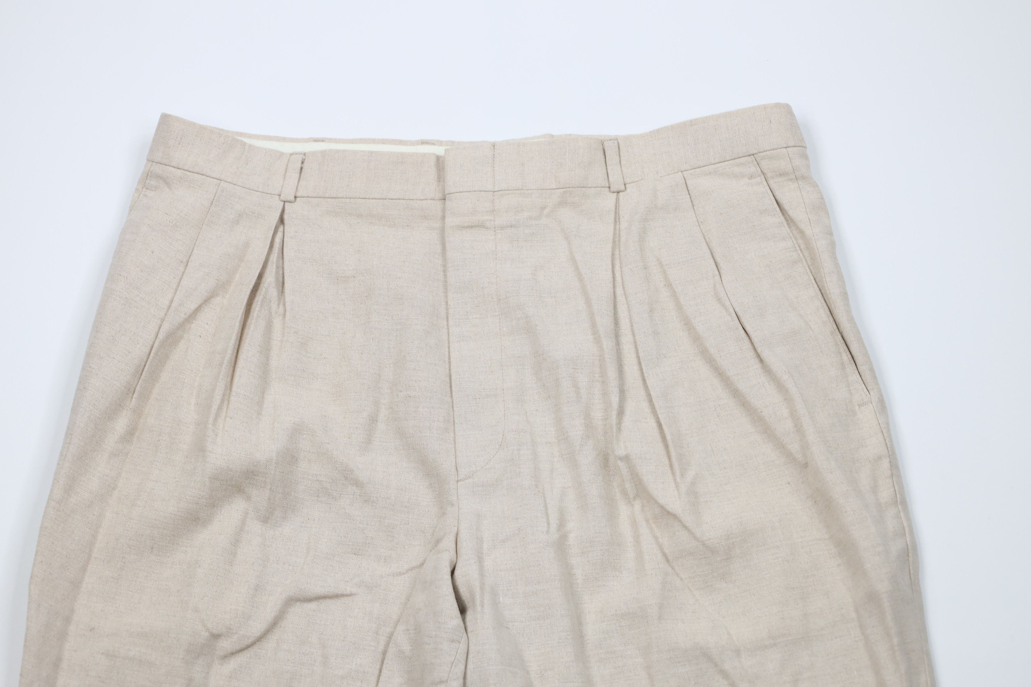 Vintage Vintage 90s Streetwear Pleated Wide Leg Chino Pants USA Size US 38 / EU 54 - 2 Thumbnail