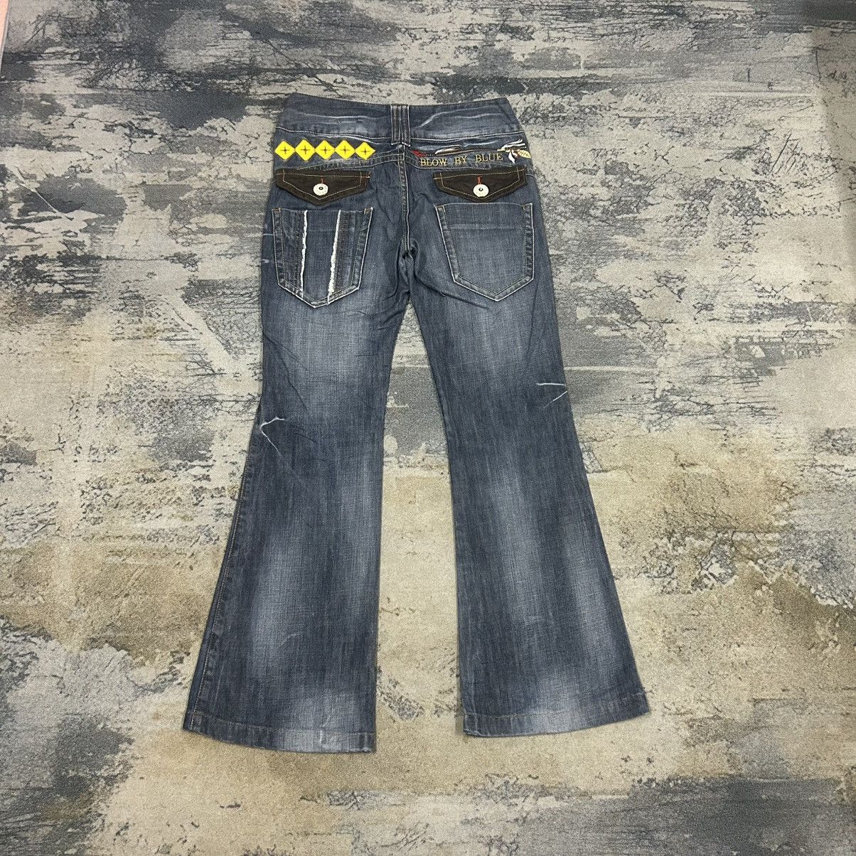 Blue Blue Japan Vintage Japan Blow By Blue Navajo Embroidary Flare Jeans Size US 29 - 6 Thumbnail