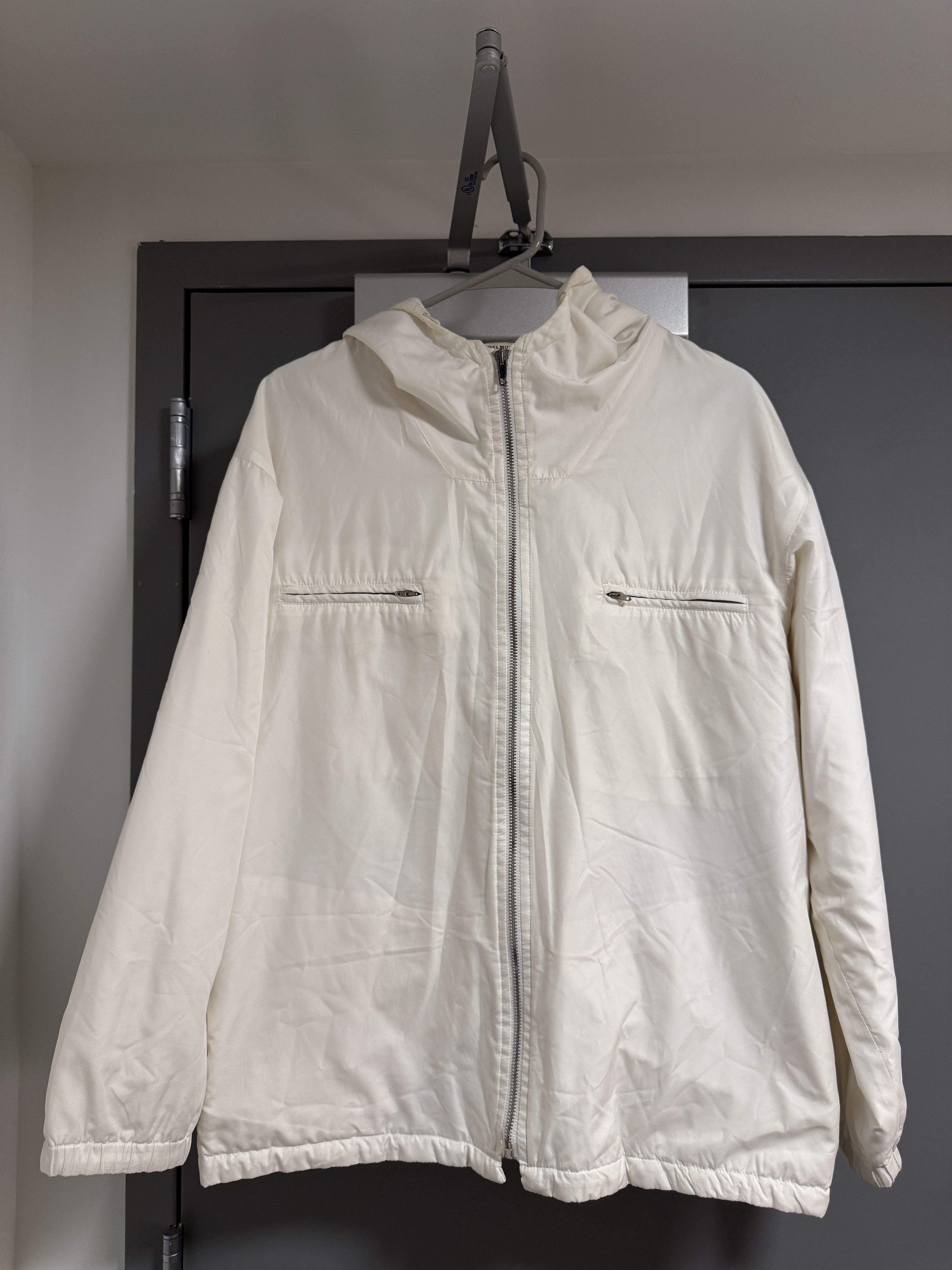 Helmut Lang Vintage Archive 1997 Helmut Lang Cream Light Hooded Jacket Size US M / EU 48-50 / 2 - 3 Thumbnail