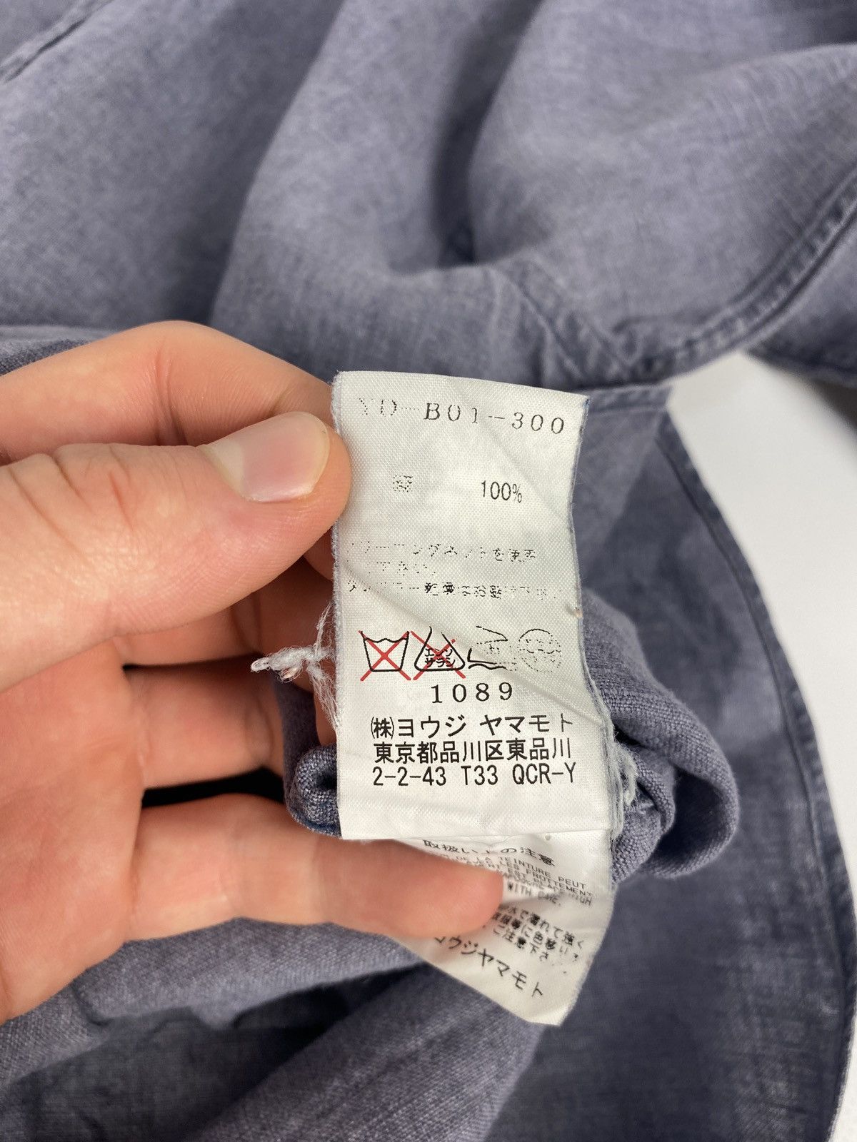 Y’s Yohji Yamamoto Avant Garde Linen Shirt Button Up Japanes