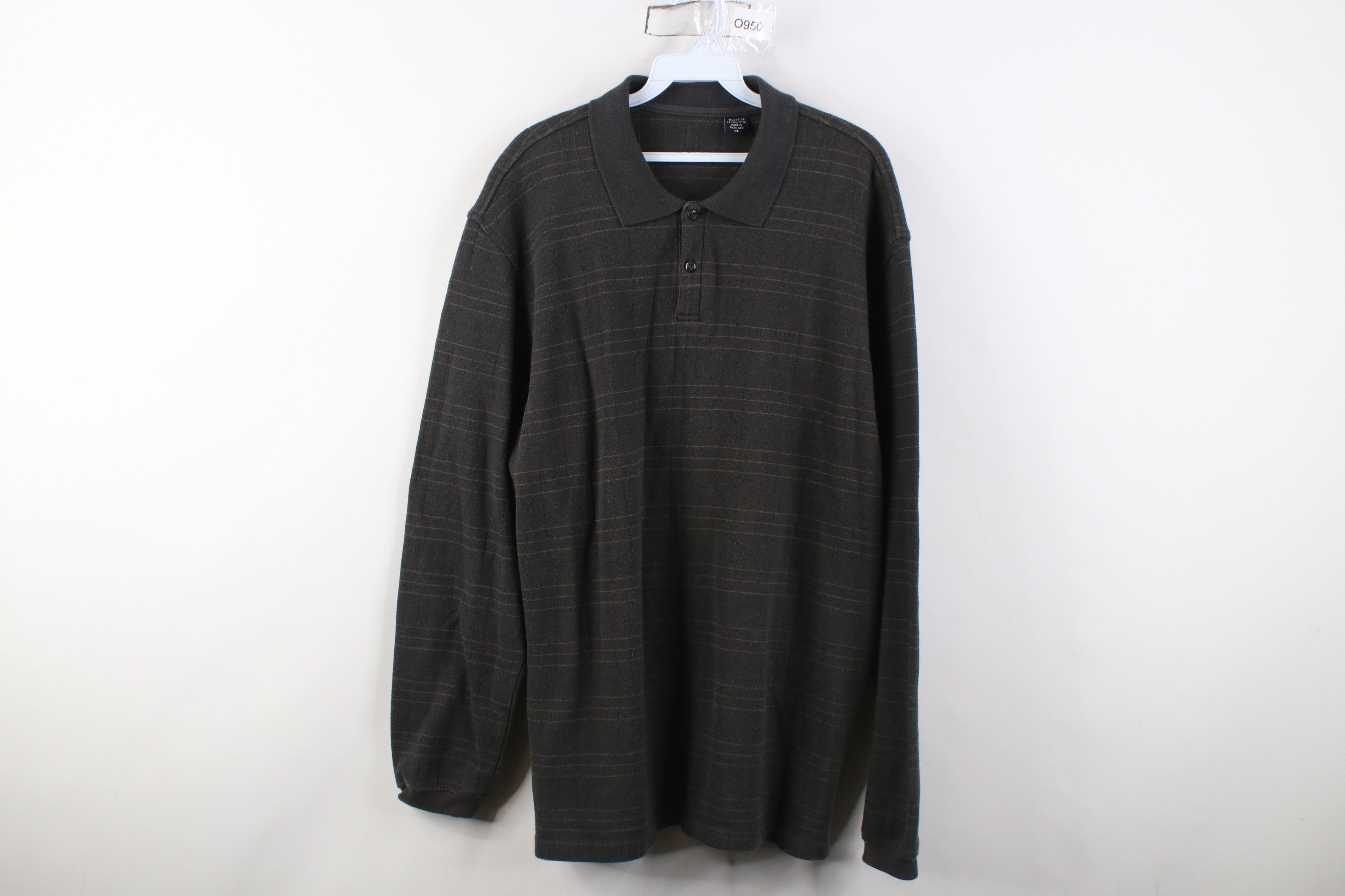 Vintage Vintage 90s Streetwear Long Sleeve Rugby Polo Shirt Plaid Size US XL / EU 56 / 4 - 1 Thumbnail