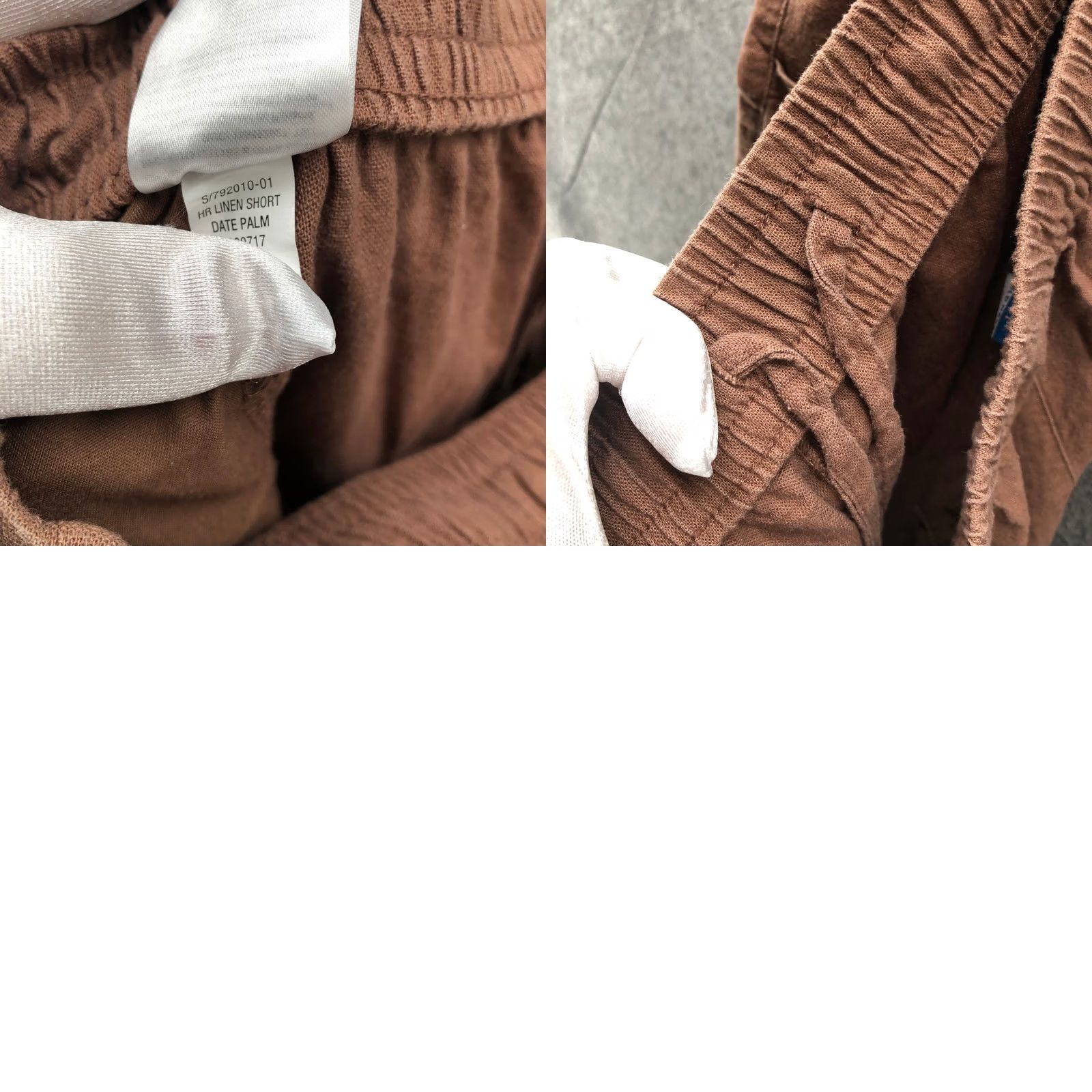 Old Navy Old Navy High Rise Linen Blend Shorts Womens 2X Brown Pull On Relaxed 3'' Size 40" / US 18 - 8 Thumbnail