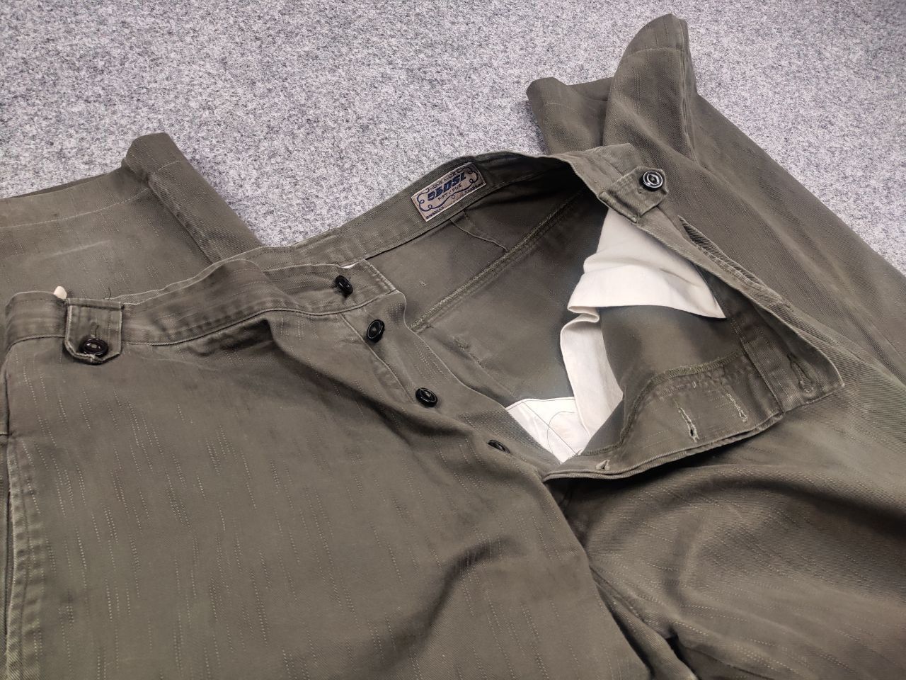 Diesel 55DSL by Diesel Vintage Military Baggu Green wide leg Pants Size US 34 / EU 50 - 14 Thumbnail