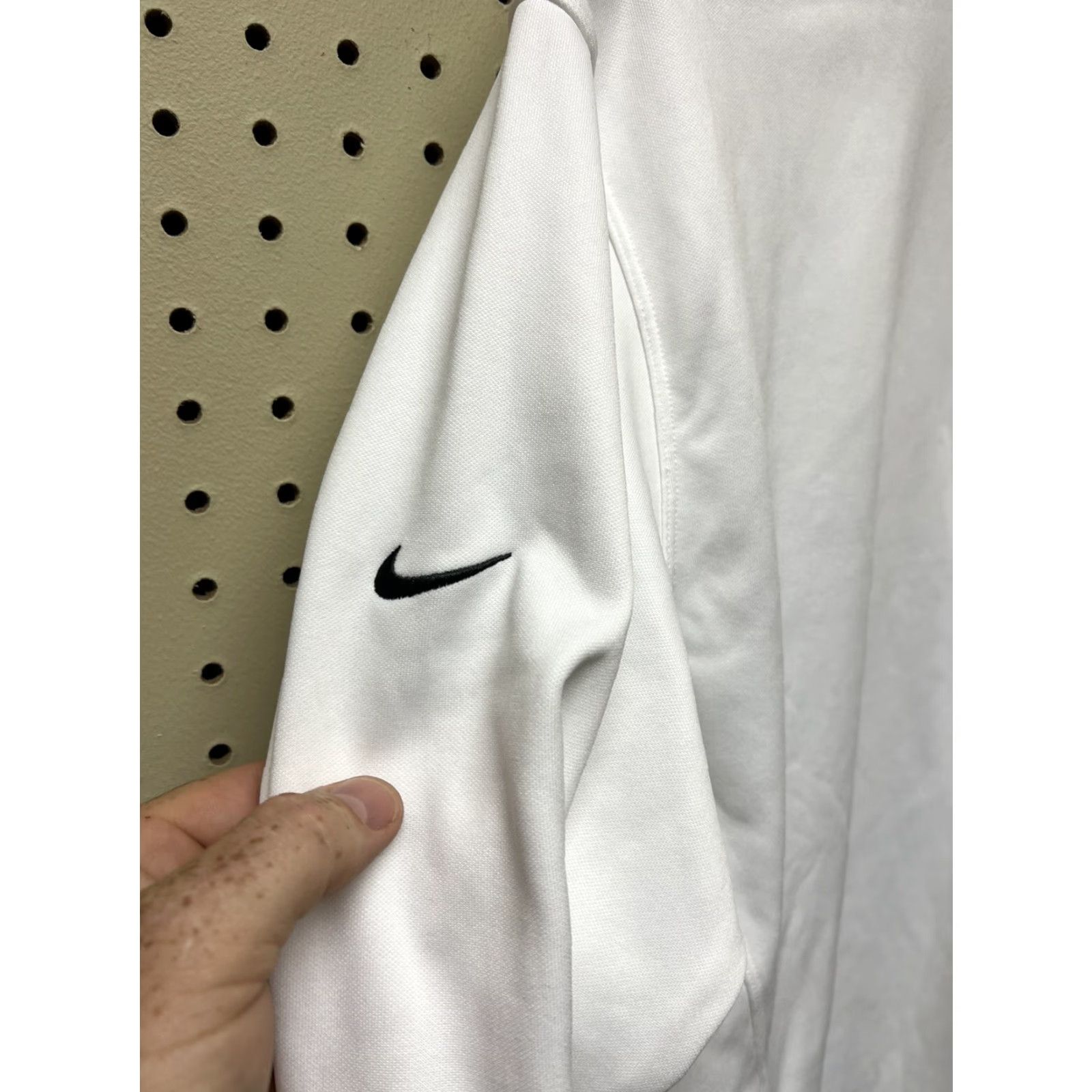 Nike Nike Golf Mens Pullover Therma-Fit Quarter Zip White L Size US L / EU 52-54 / 3 - 3 Thumbnail