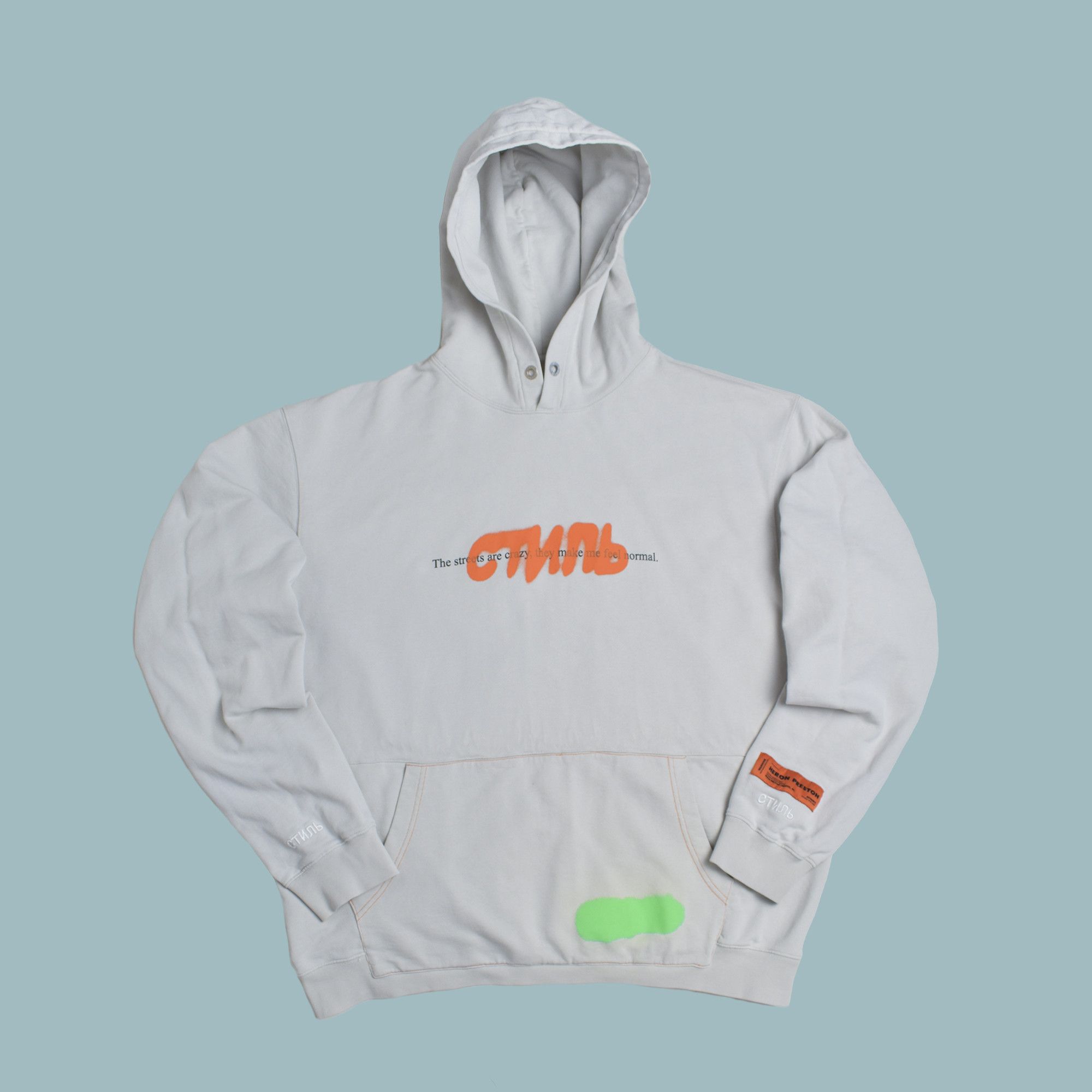 Heron Preston *BNWOT* HERON PRESTON STREETS ARE CRAZY NYC SPRAY HOODIE Size US XL / EU 56 / 4 - 1 Thumbnail