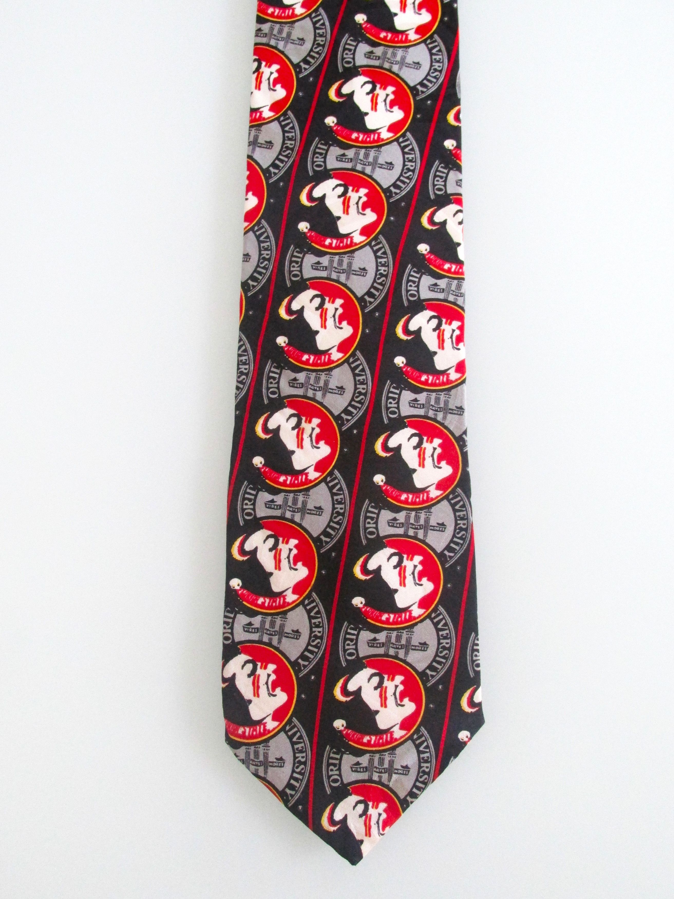 Ralph Marlin Vintage Florida State University Men's Silk Tie Size ONE SIZE - 2 Thumbnail