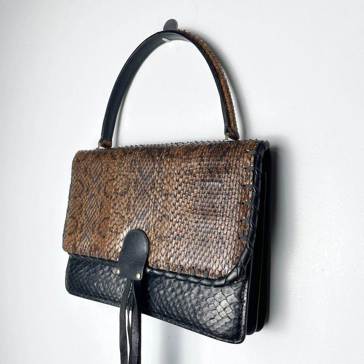 Chloe RARE Chloé Exotic Python Flap Bag Phoebe Philo Era 2003–2006 Size ONE SIZE - 3 Thumbnail