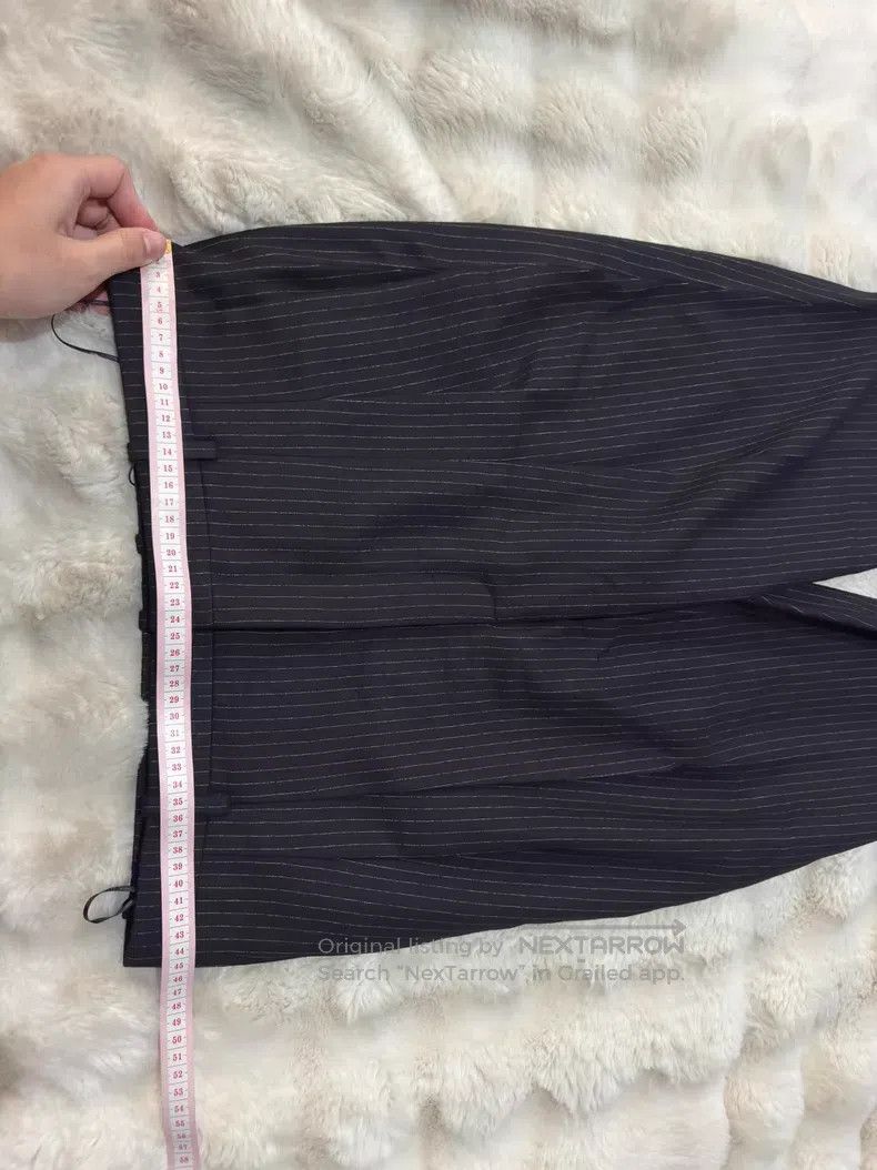 Saint Laurent Paris Saint Laurent Paris Double Pleat Striped Trousers Size US 34 / EU 50 - 7 Thumbnail
