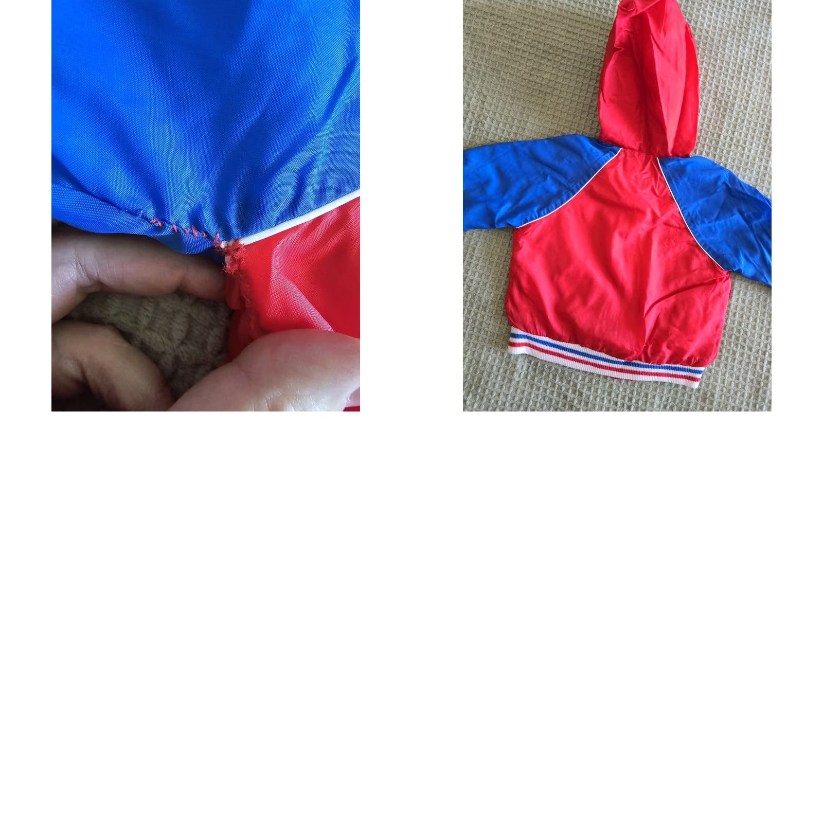 Vintage VINTAGE 80s Baseball Spring Jacket Boys 4T Hooded Full Zip Star Player Blue Sports 1980s Mens? Size US S / EU 44-46 / 1 - 8 Thumbnail