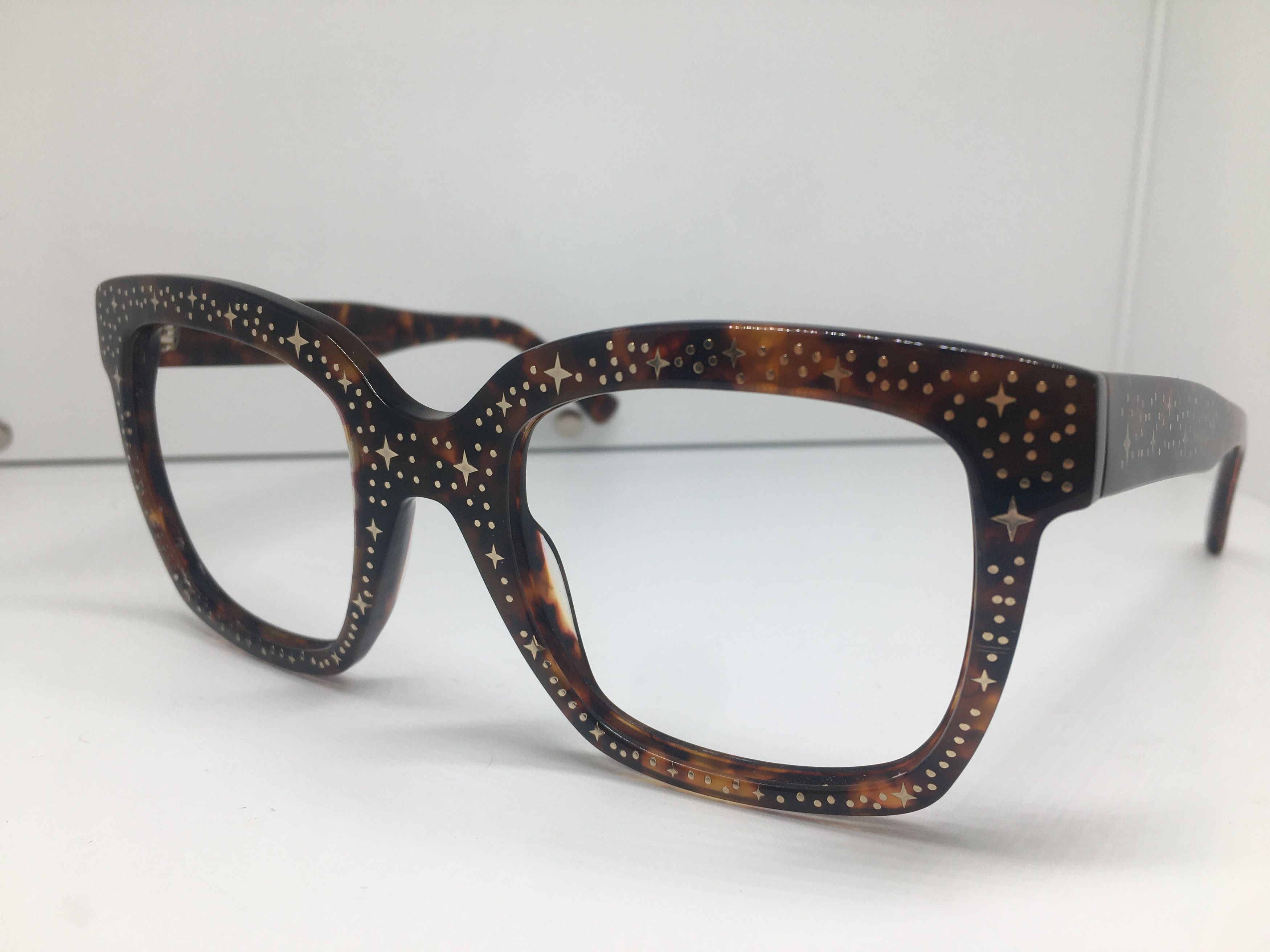Other Handmade Tortoise Acetate Square Eyeglasses Frame Size ONE SIZE - 4 Thumbnail